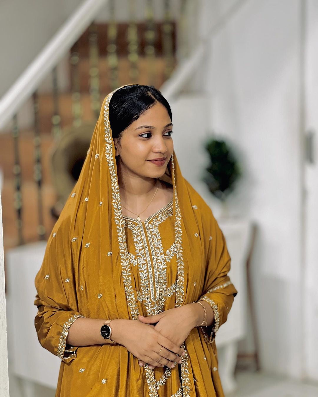 Designer Top Plazzo & Dupatta With Embroidery Sequence Work