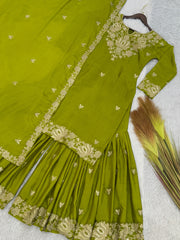 Party Wear Beautiful Top And Bottom With Dupatta