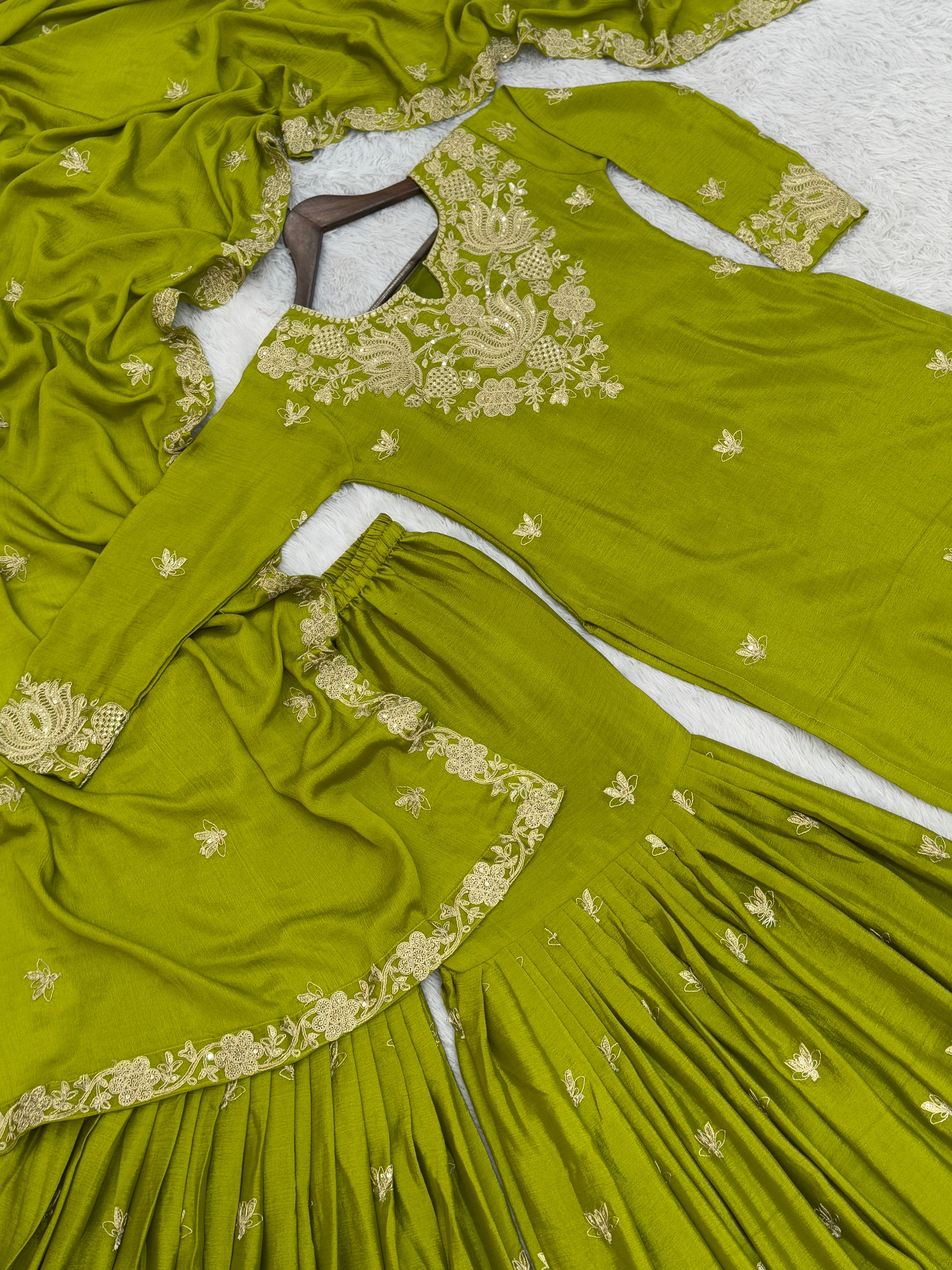 Party Wear Beautiful Top And Bottom With Dupatta