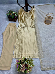 Fancy Top-Bottom And Dupatta With Embroidery Sequence Work