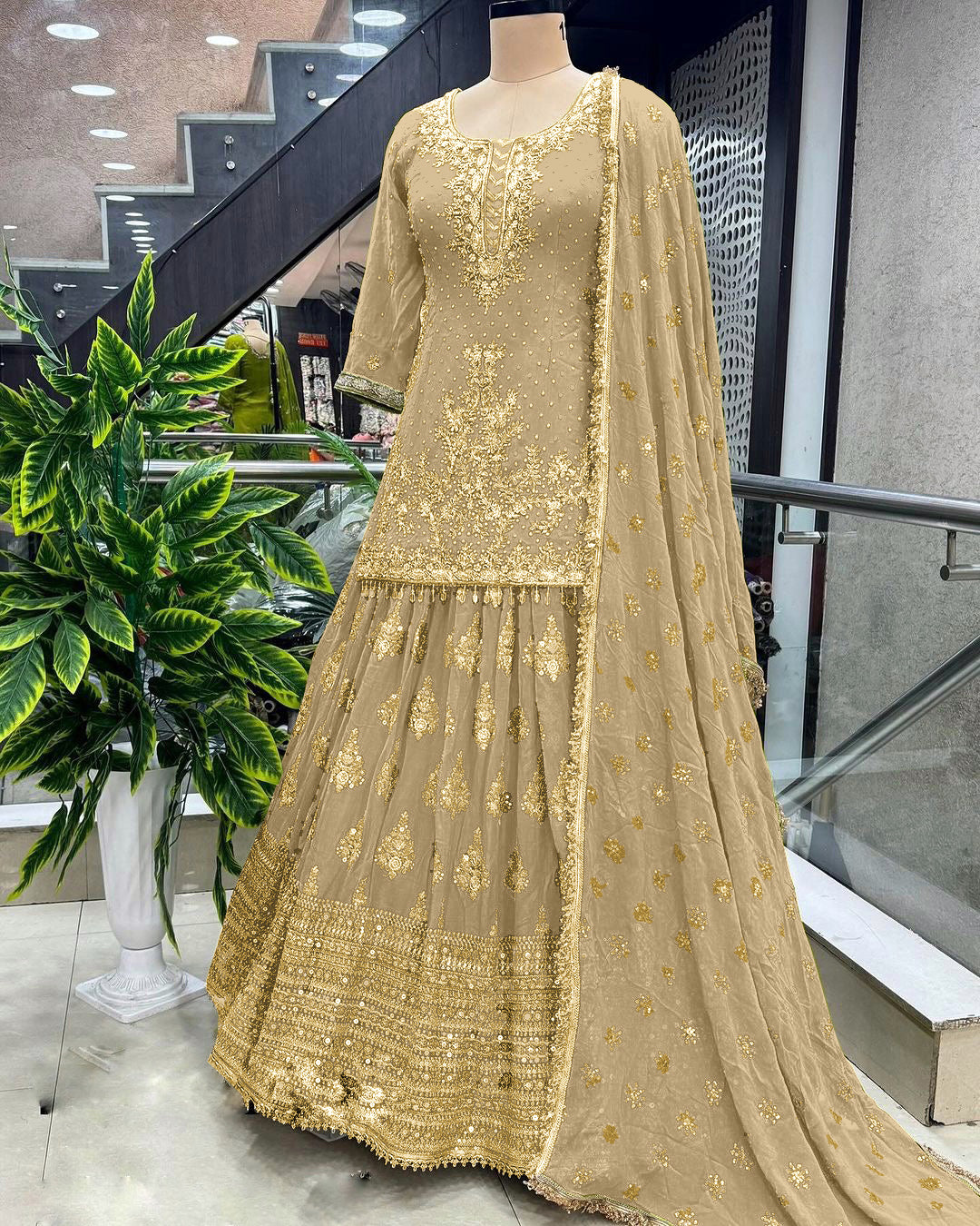 Beautiful Wedding Wear Top Lehenga And Dupatta