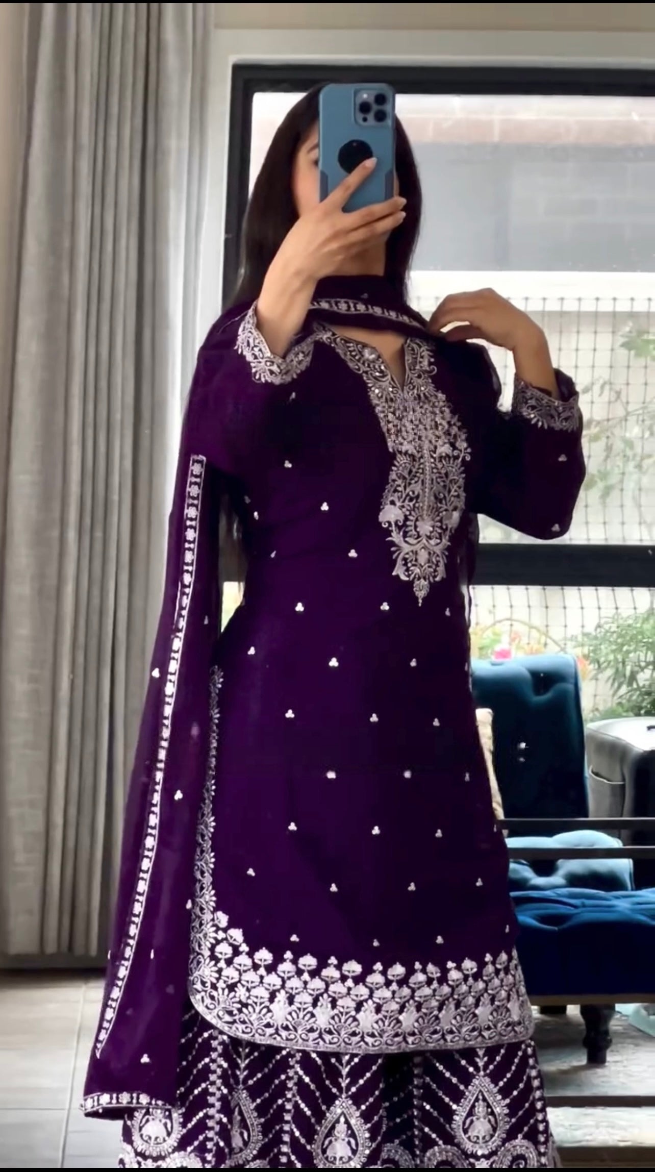 Party Wear Top Bottom And Dupatta With Heavy Embroidery Work