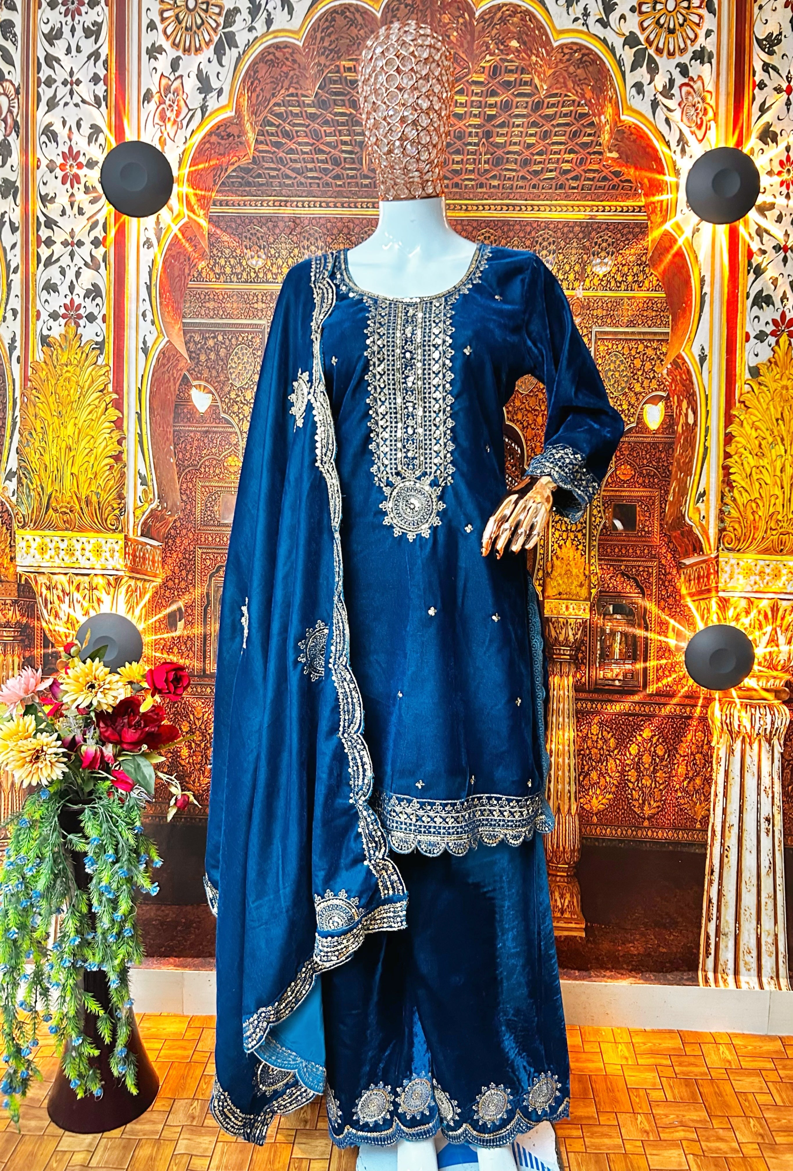 Party Wear Designer Top-Bottom And Beautiful Dupatta