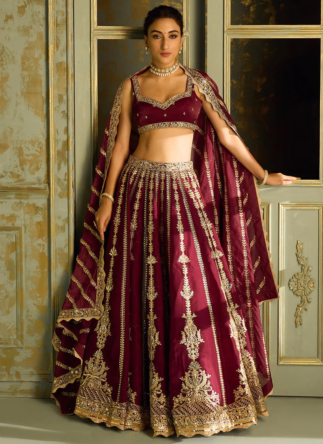 Party Wear Designer Lehenga With Sequence, Dori & Zari Work