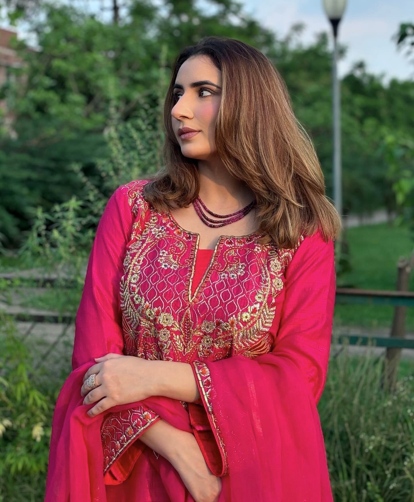 Party Wear Suit Set With Embroidery Sequence Work