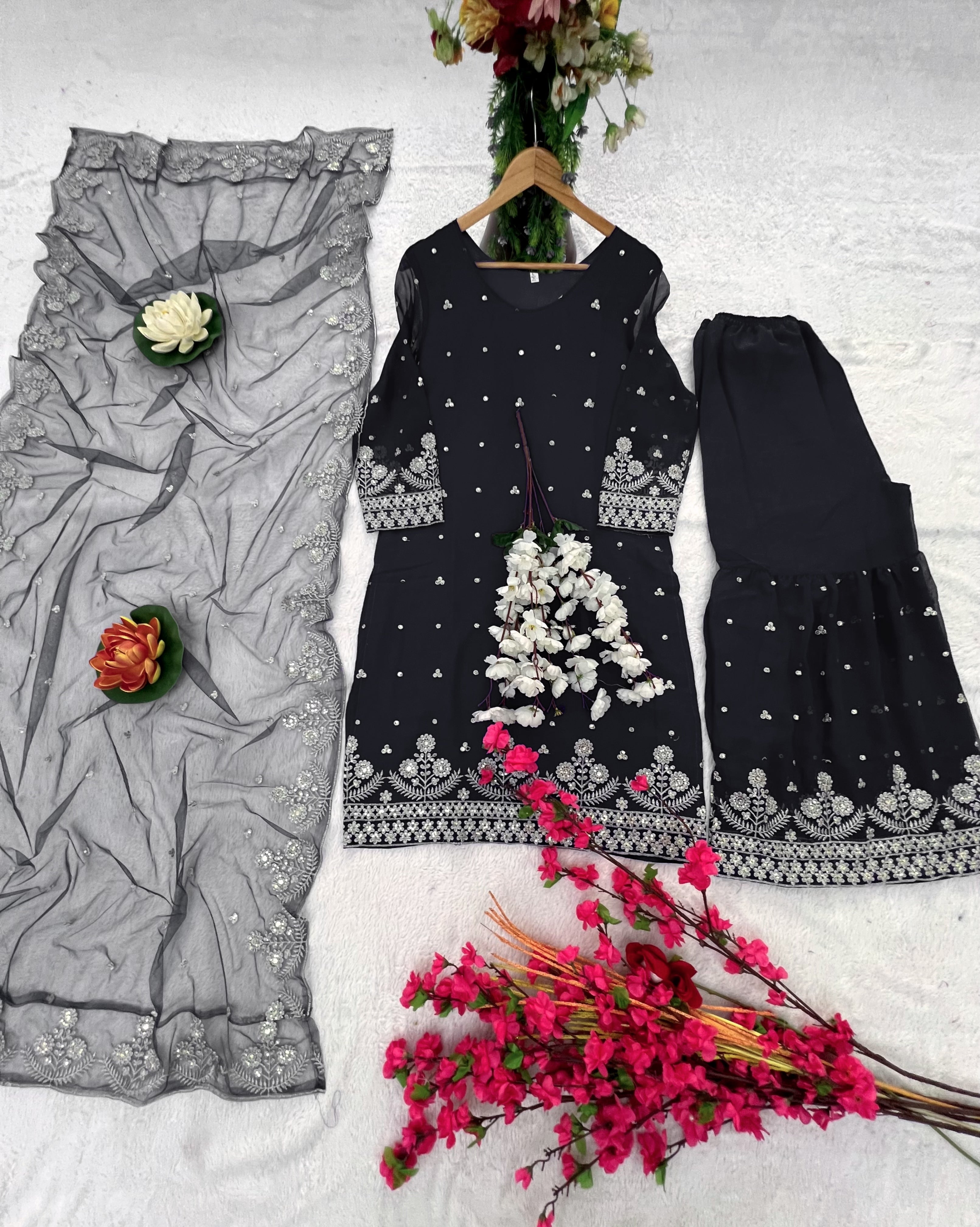 Party Wear Beautiful Top-Bottom And Fancy Dupatta