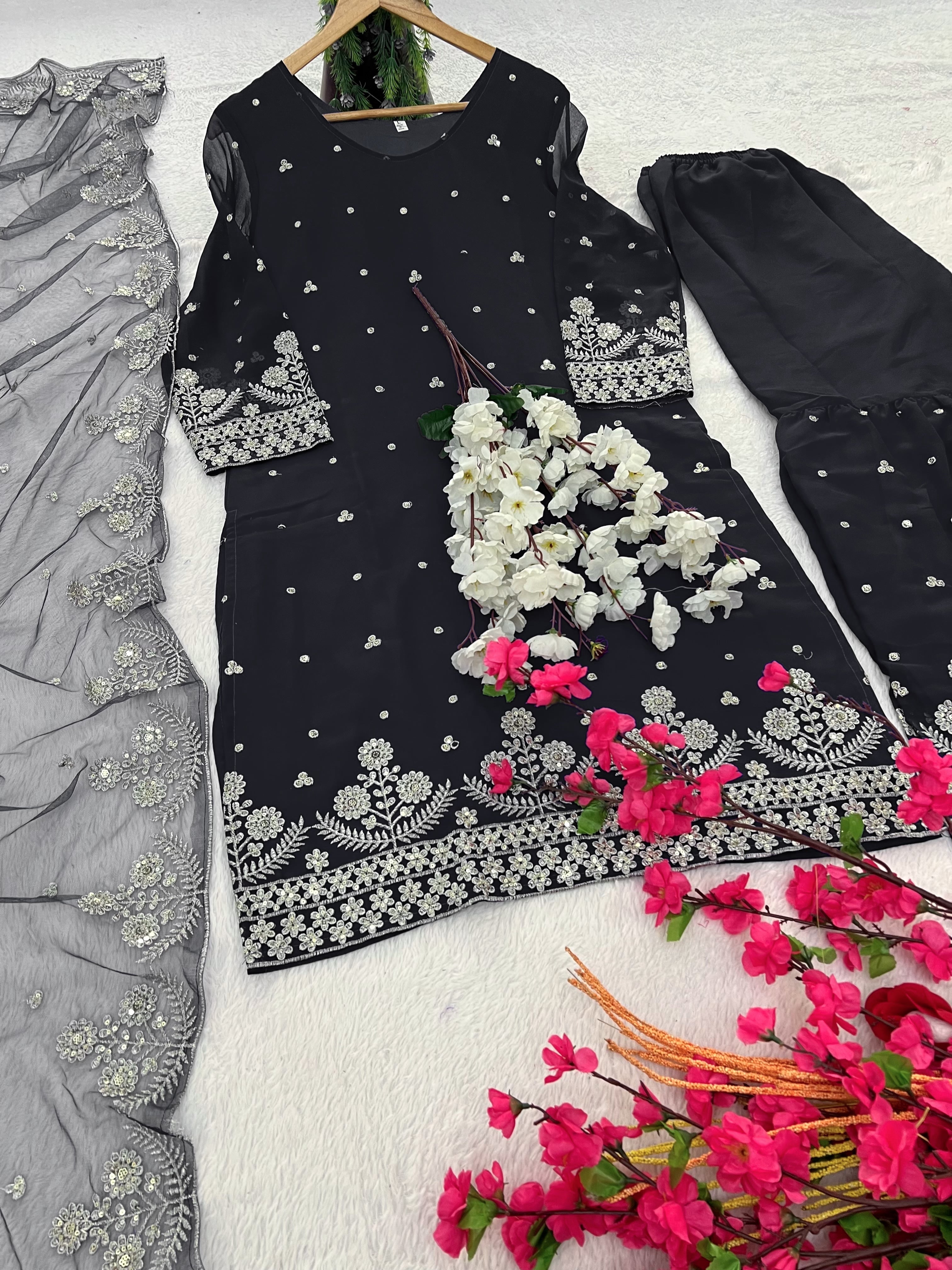 Party Wear Beautiful Top-Bottom And Fancy Dupatta