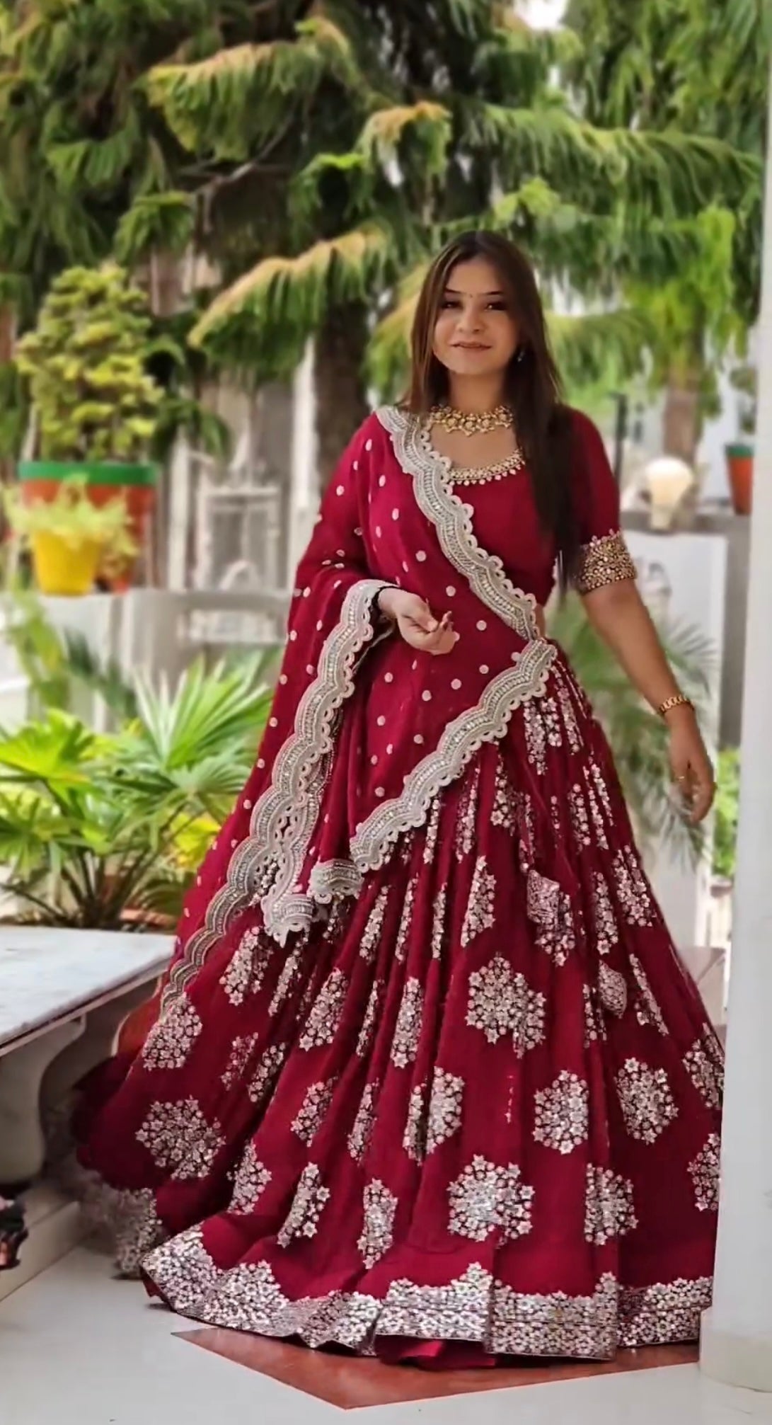 Designer Lehenga-Choli With Embroidery Work