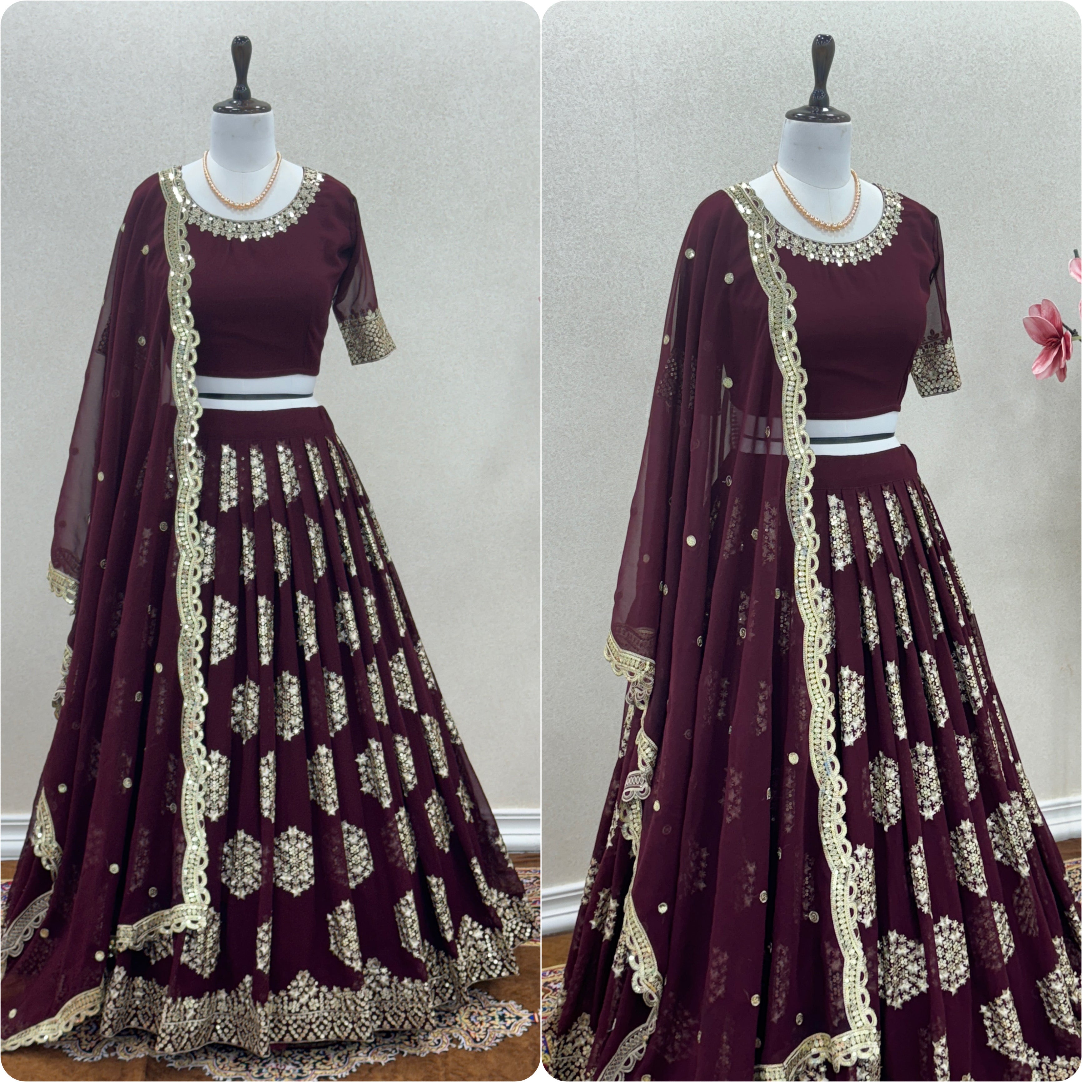 Designer Lehenga-Choli With Embroidery Work