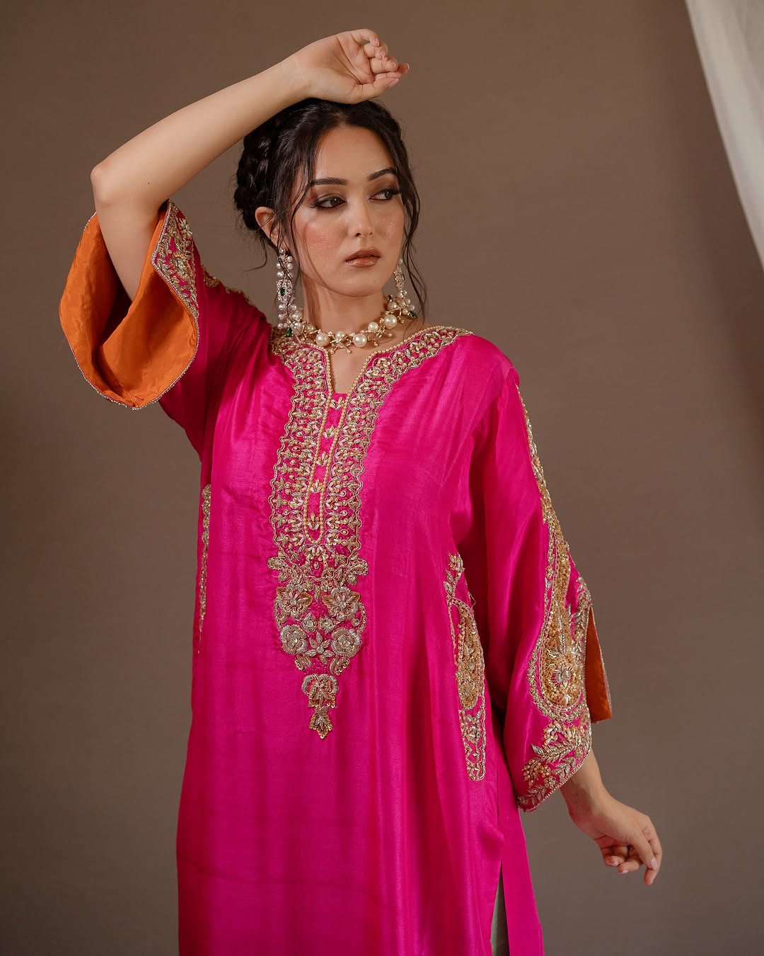 Designer Party Wear Top Plazzo And Dupatta With Embroidery Work
