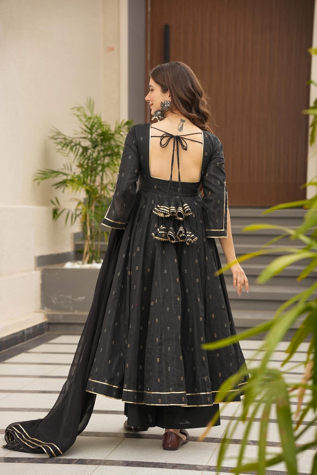 Party Wear Beautiful Anarkali Suit Set With Digital Print Work