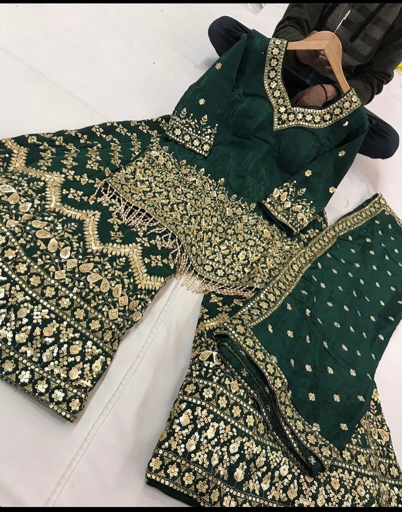 Designer Party Wear Top-Sarara With Dupatta