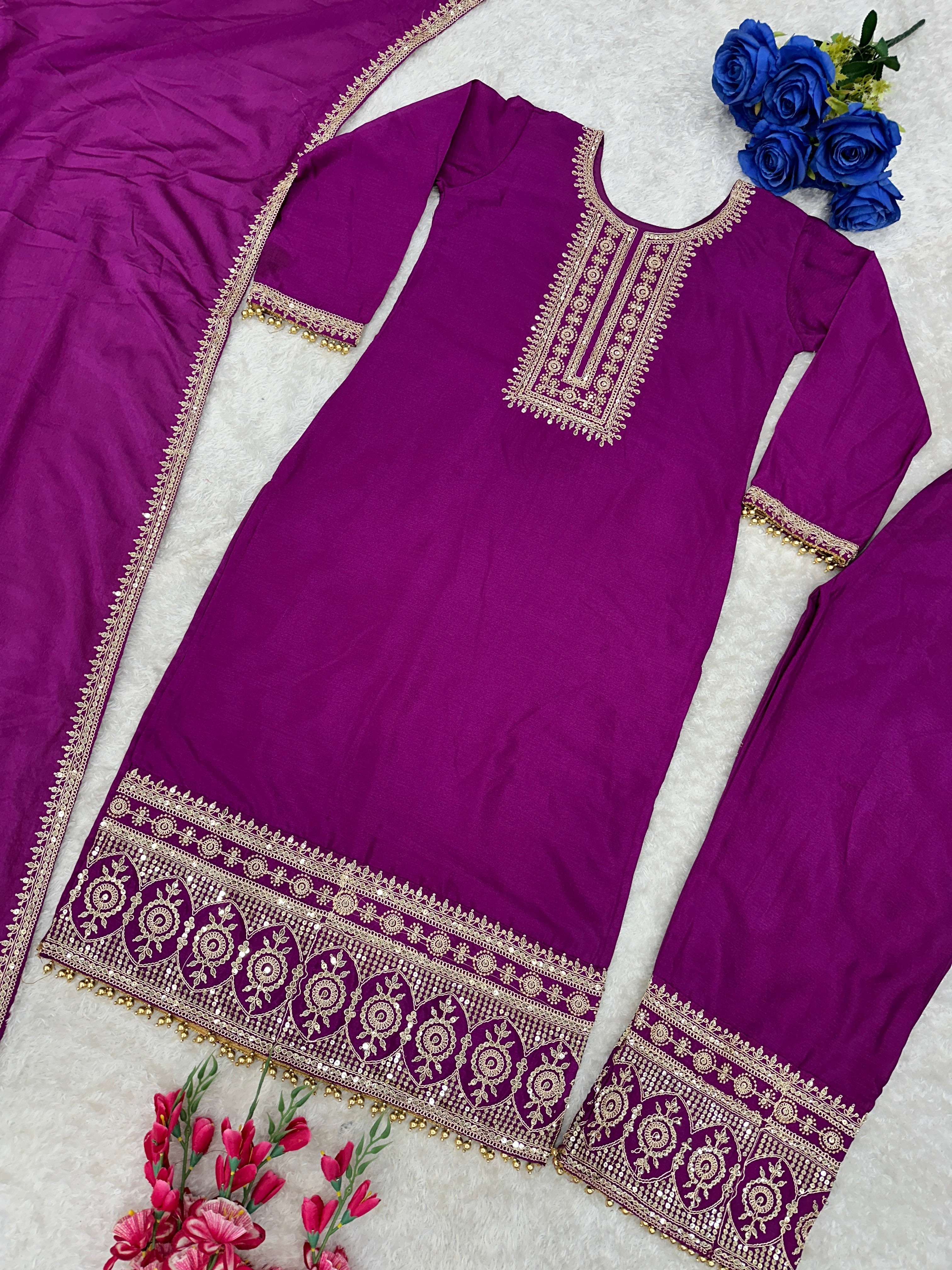 Party Wear Designer Top And Bottom With Fancy Dupatta