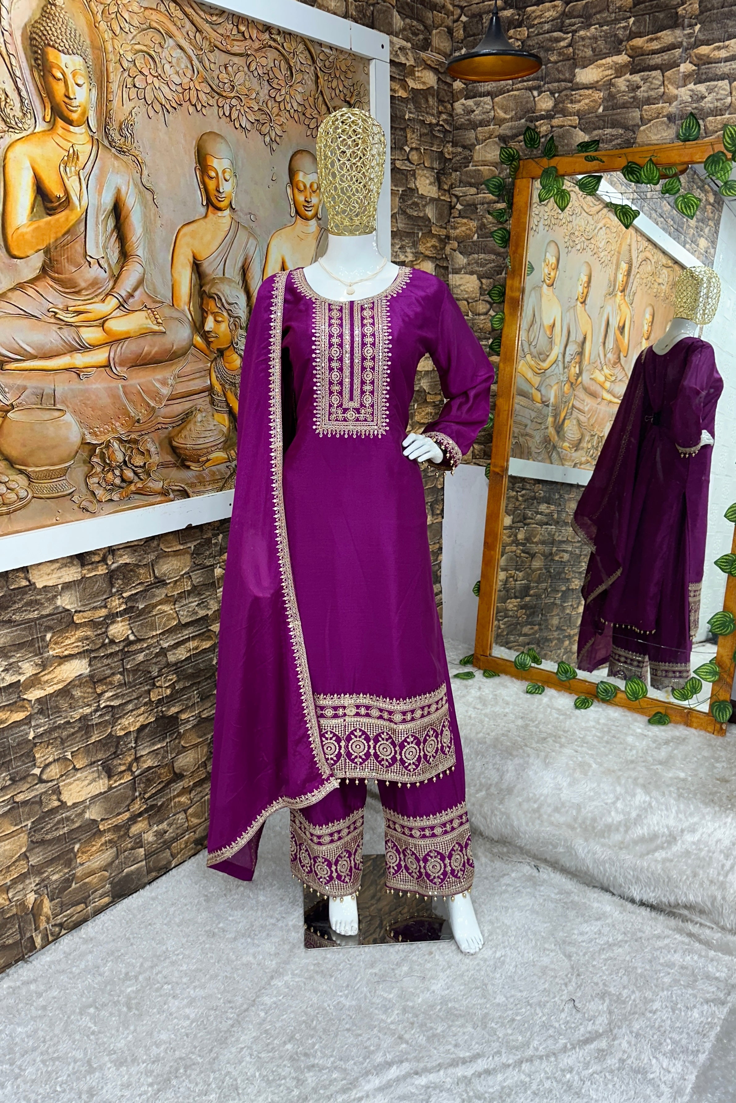 Party Wear Designer Top And Bottom With Fancy Dupatta