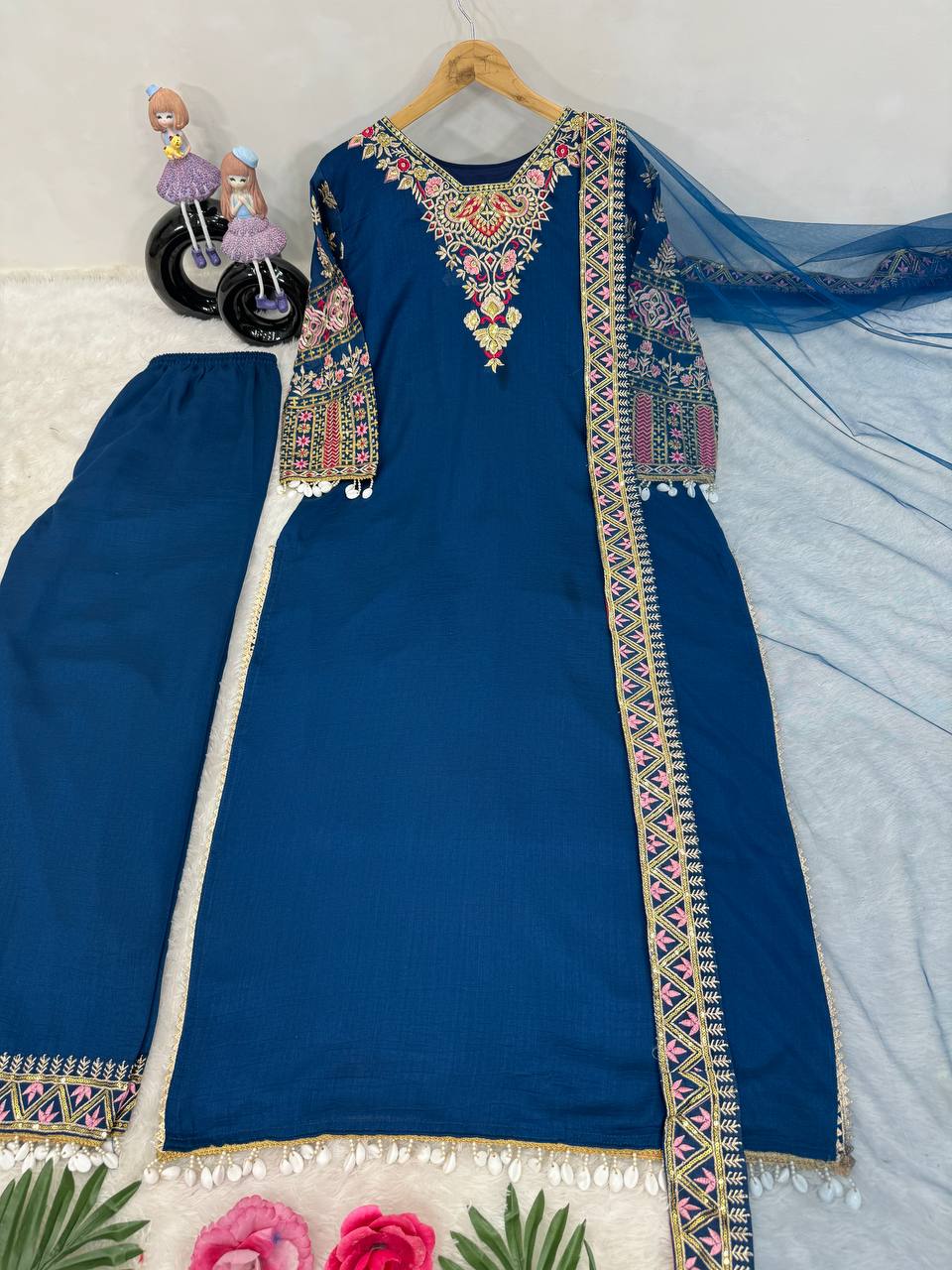 Party Wear Fancy Suit Plazzo And Dupatta