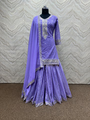 Party Wear Beautiful Top - Sharara With Dupatta