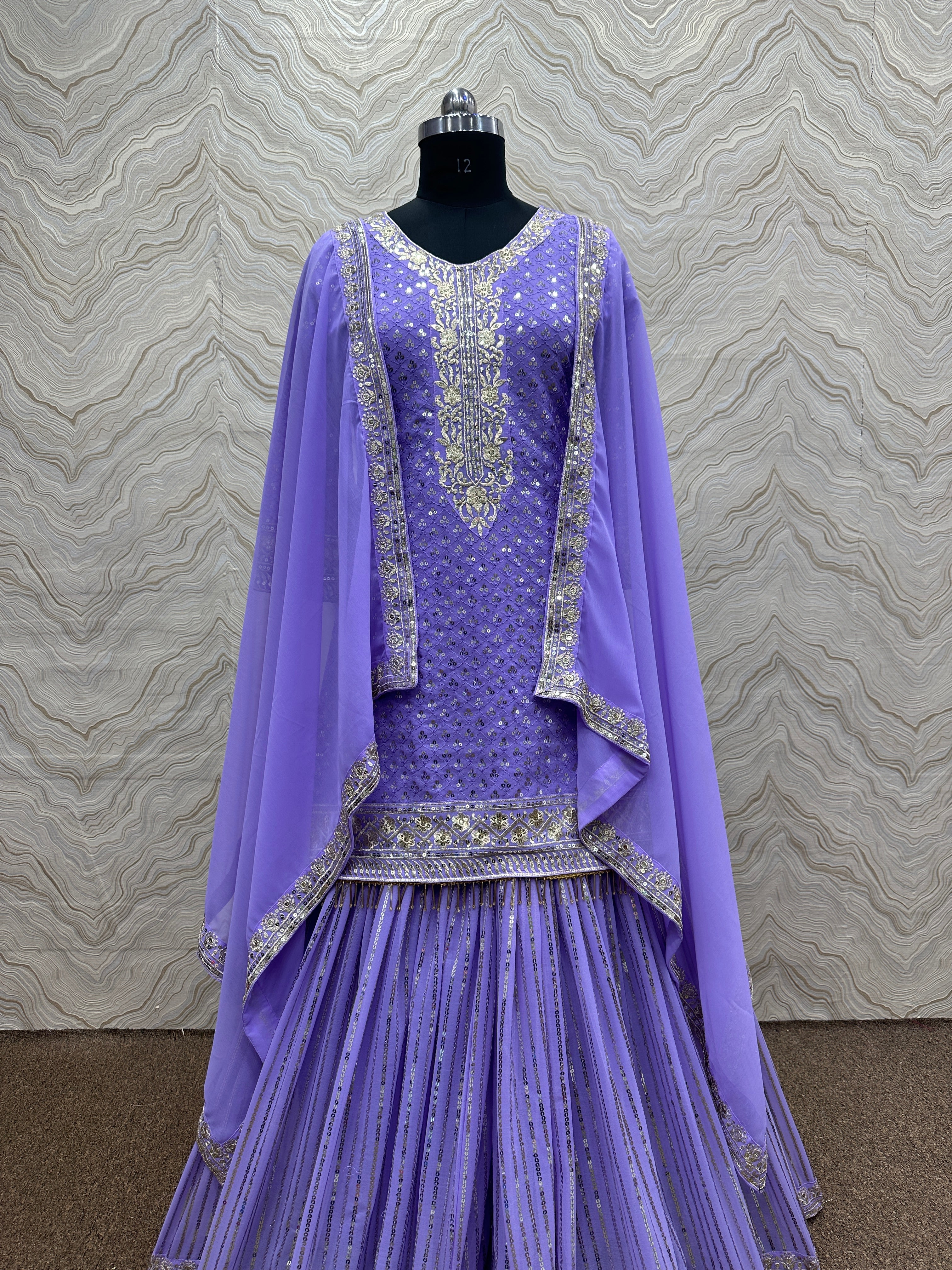 Party Wear Beautiful Top - Sharara With Dupatta
