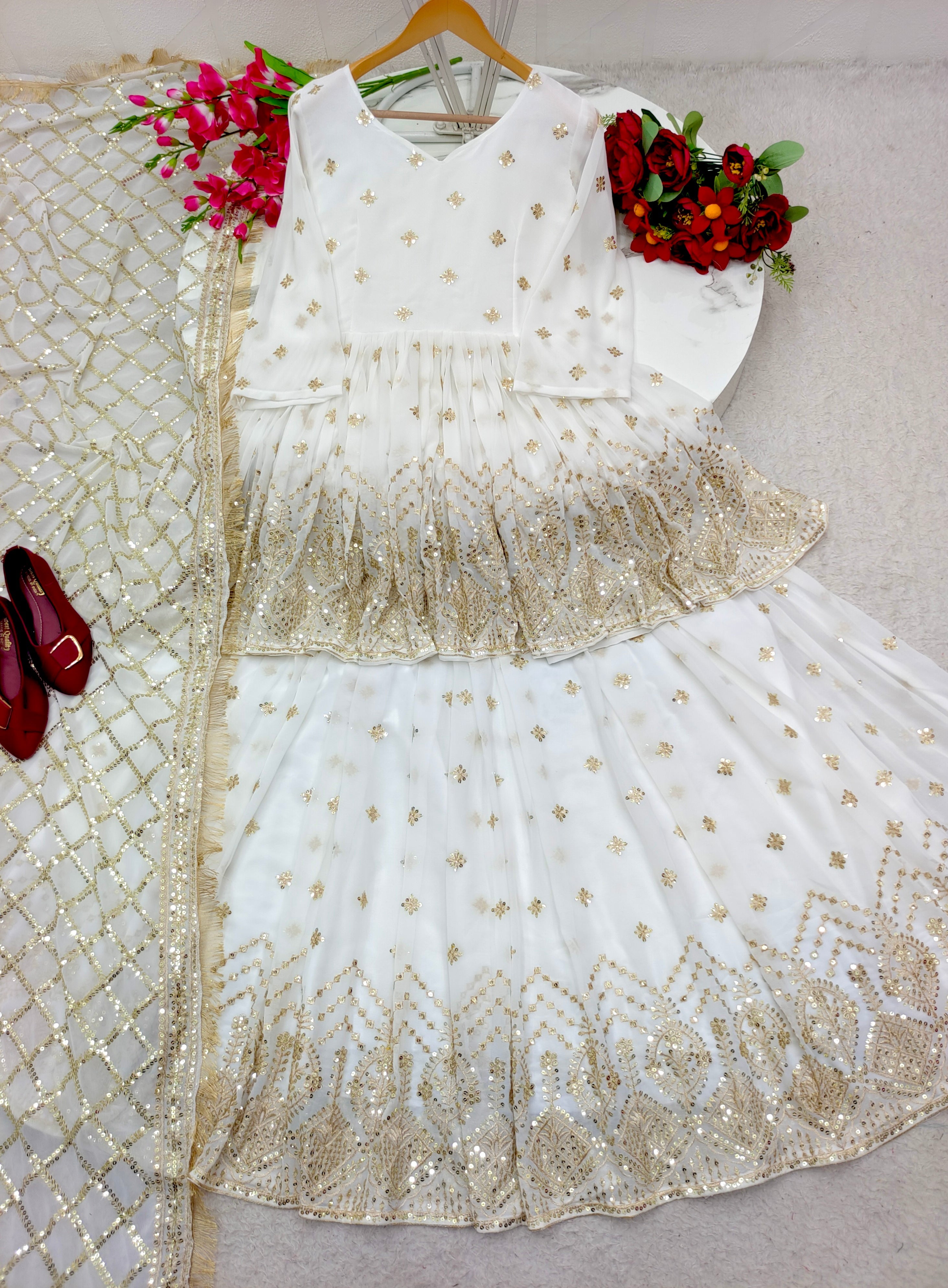 Designer Party Wear Kediya-Lehenga With Dupatta