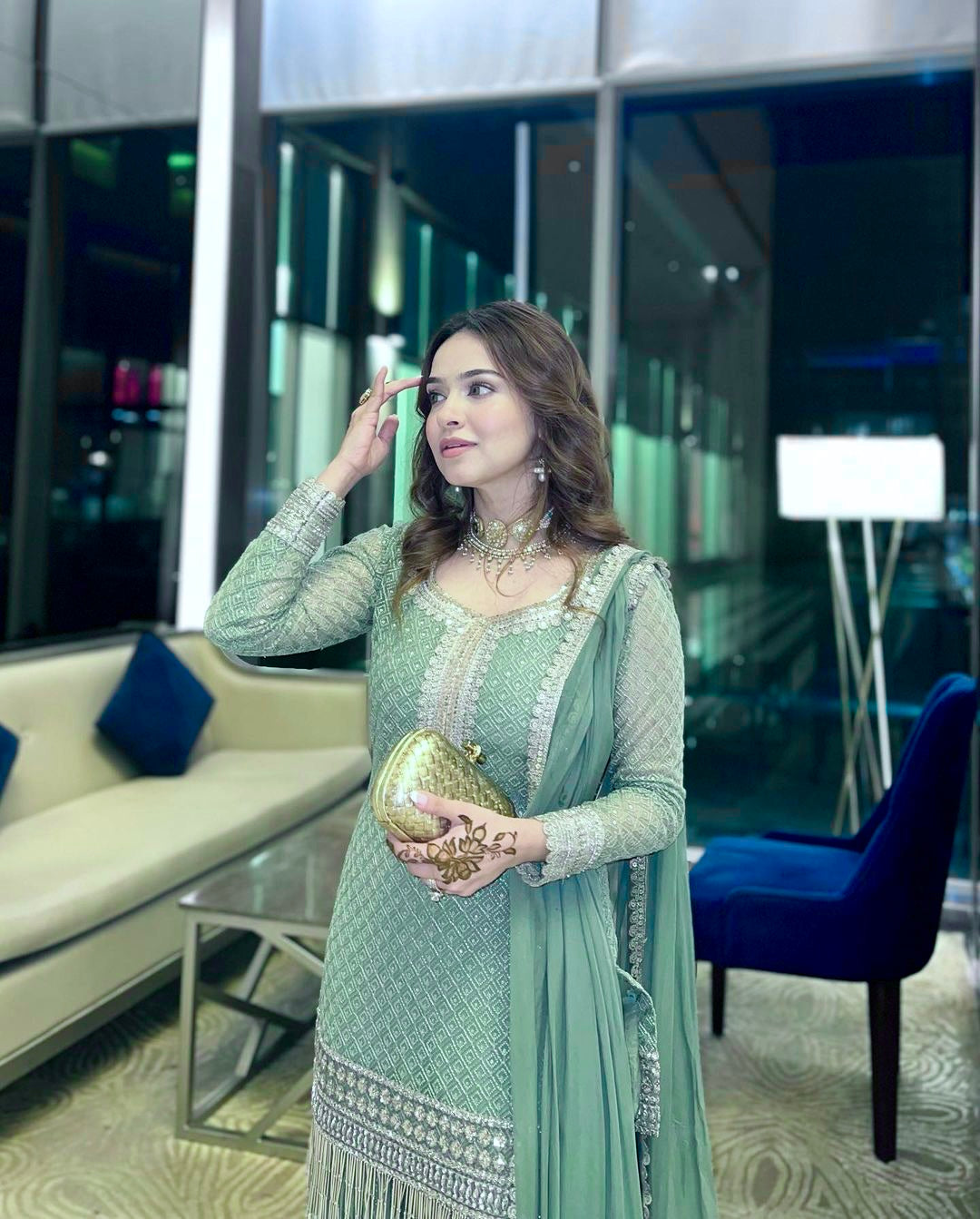 Party Wear Beautiful Top - Sharara With Dupatta