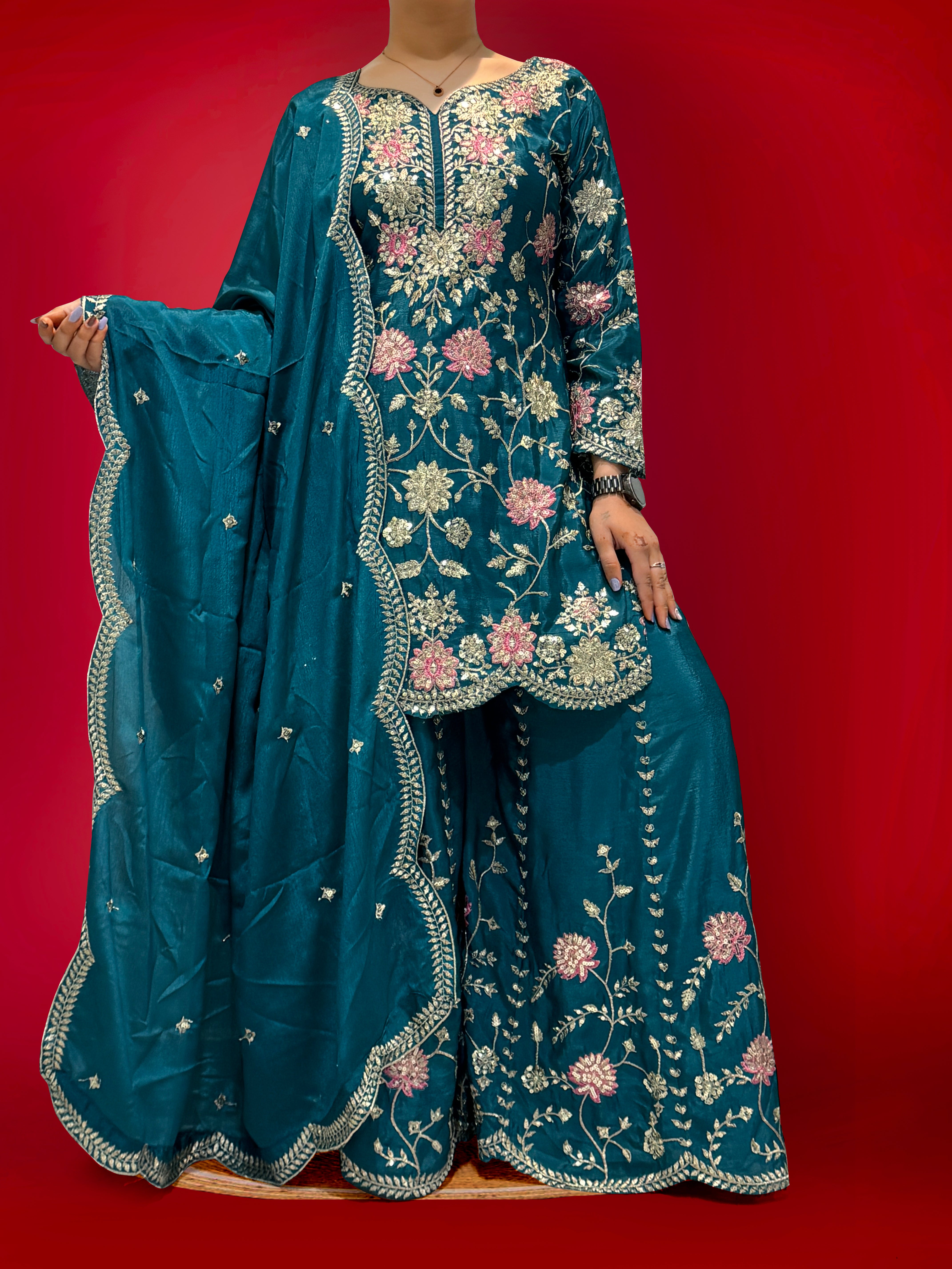 Party Wear Beautiful Top-Bottom And Fancy Dupatta