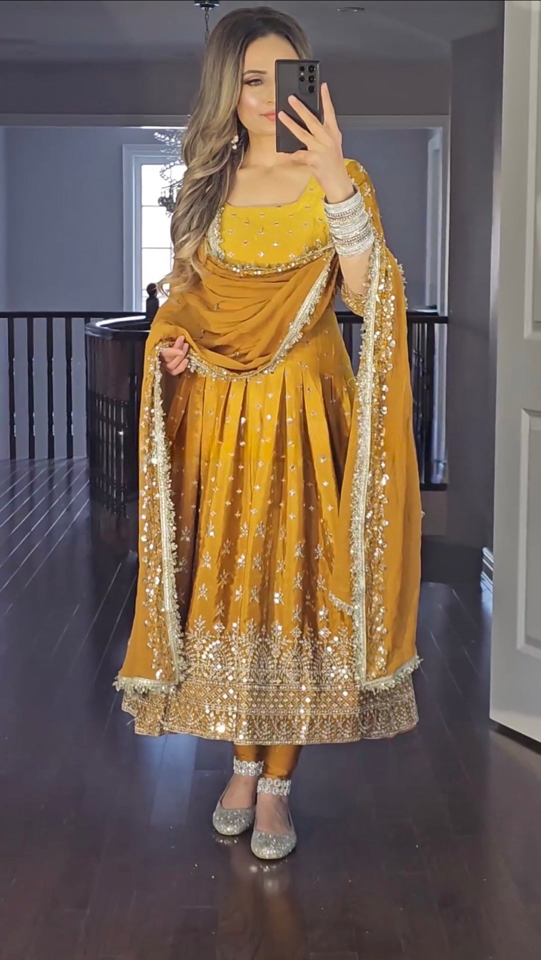 Party Wear Designer Anarkali Gown Pent And Dupatta