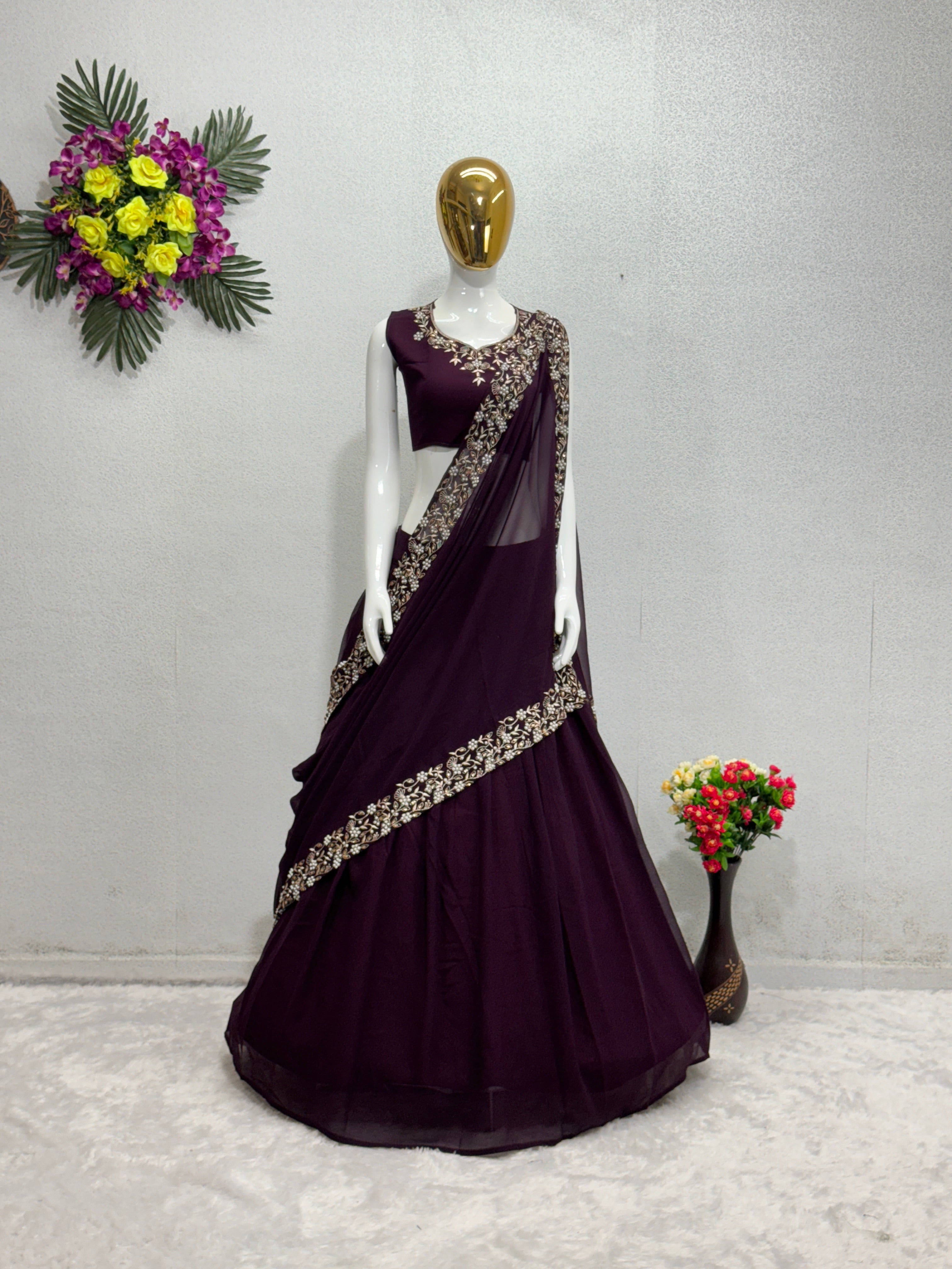 Designer Party Wear Fancy Lehenga Choli And Dupatta