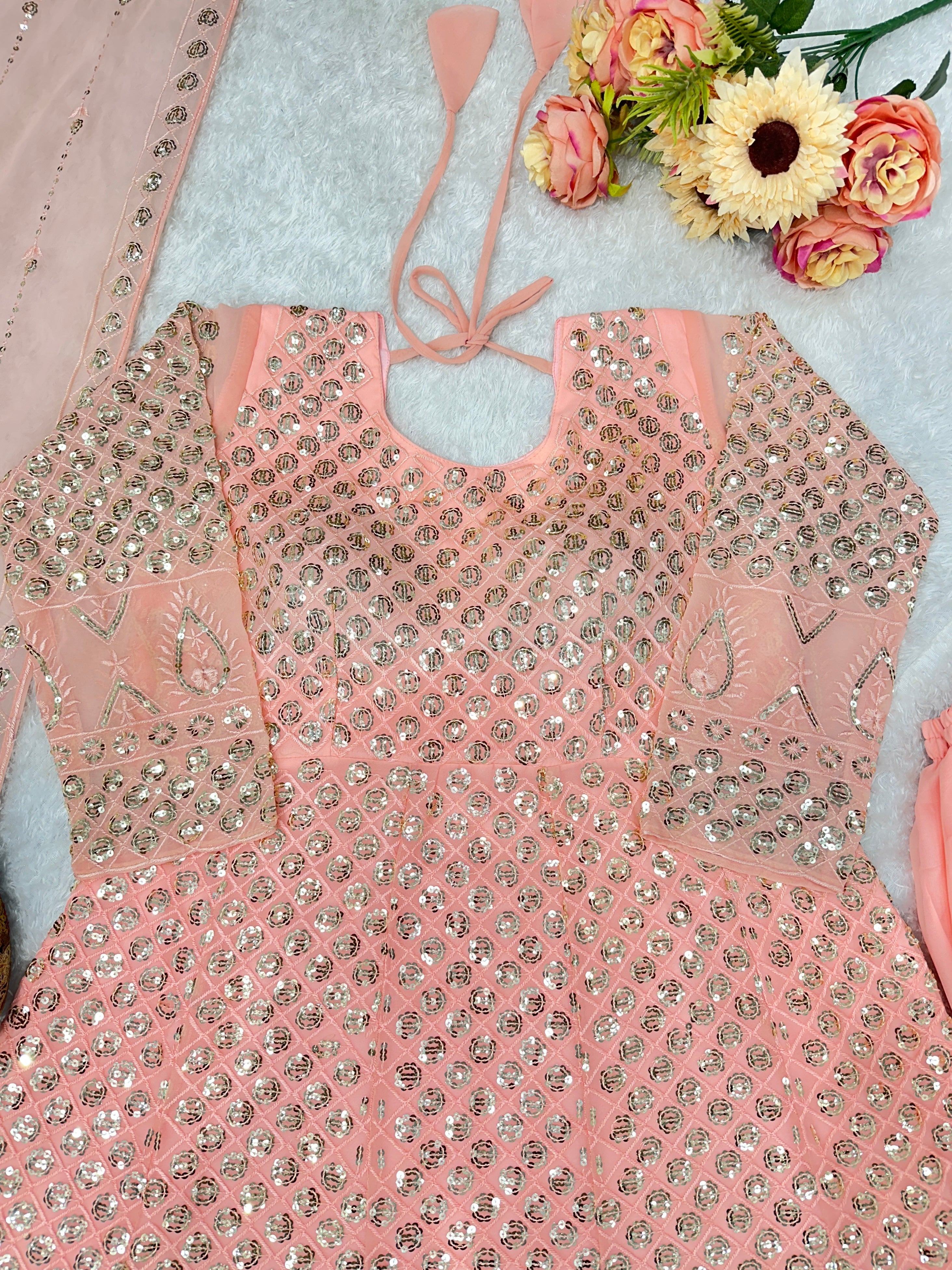 Designer Party Wear Look Nayra Kurti With Plazzo And Dupatta