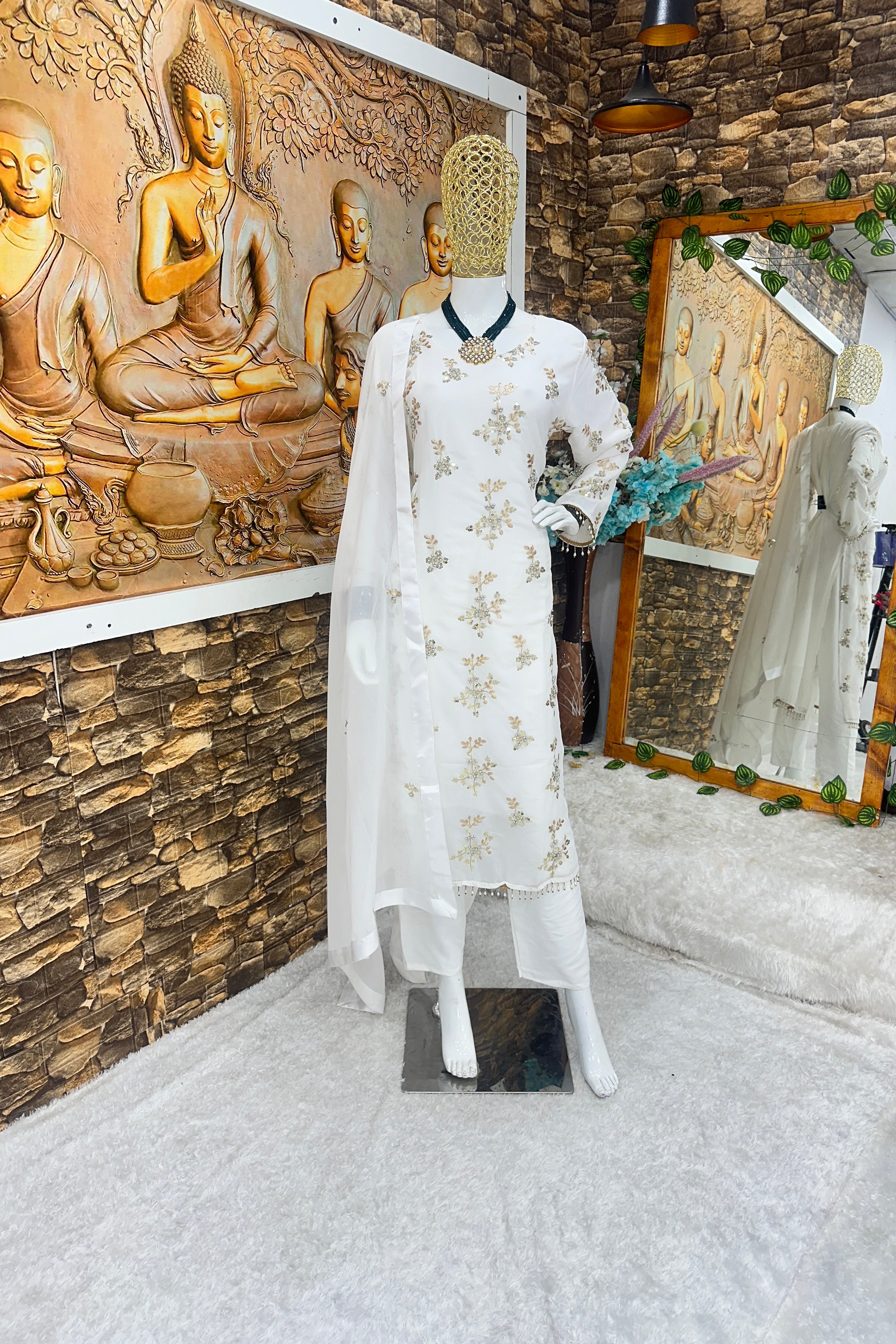 Party Wear Beautiful Top And Bottom With Fancy Dupatta