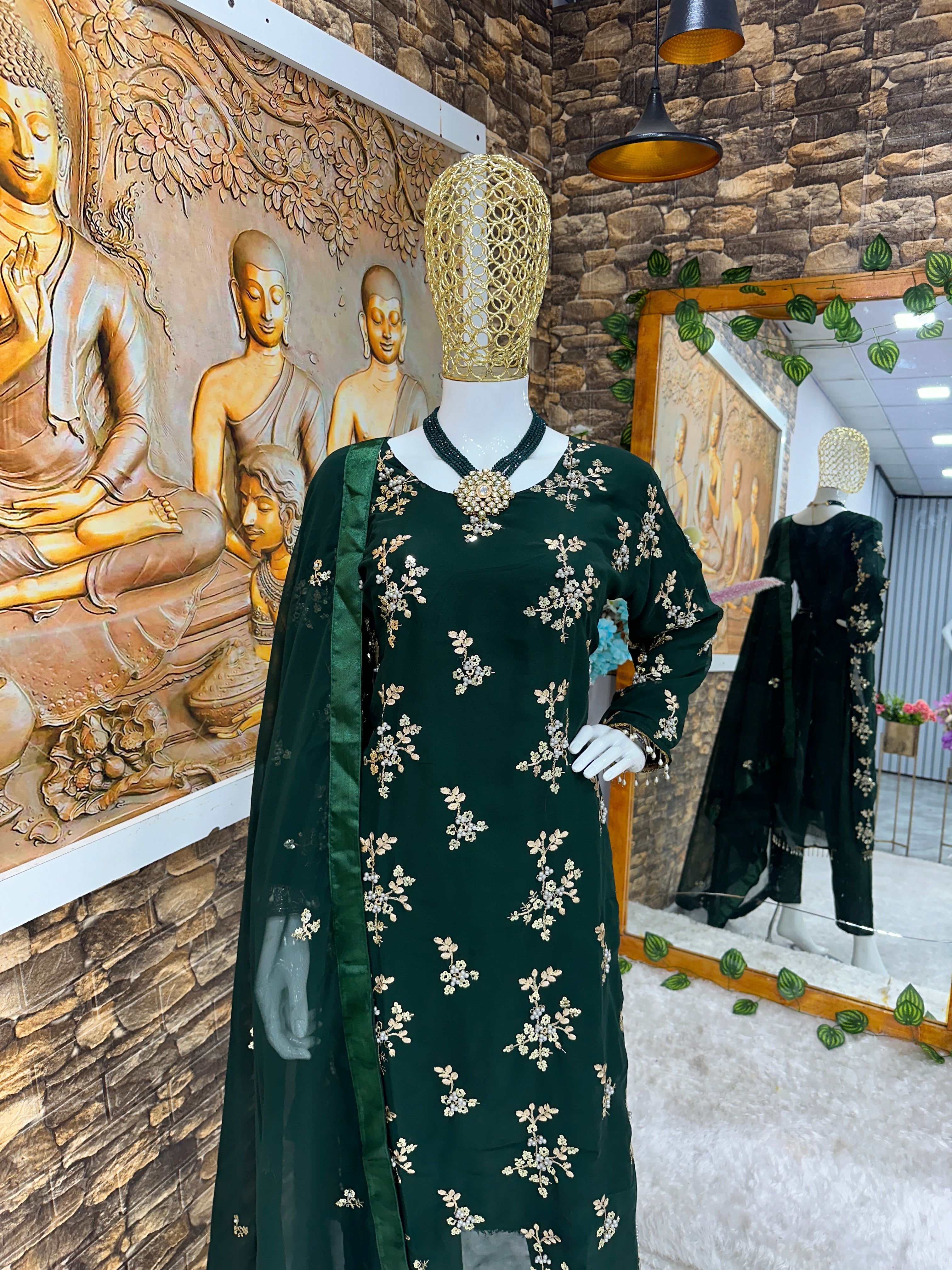 Party Wear Beautiful Top And Bottom With Fancy Dupatta