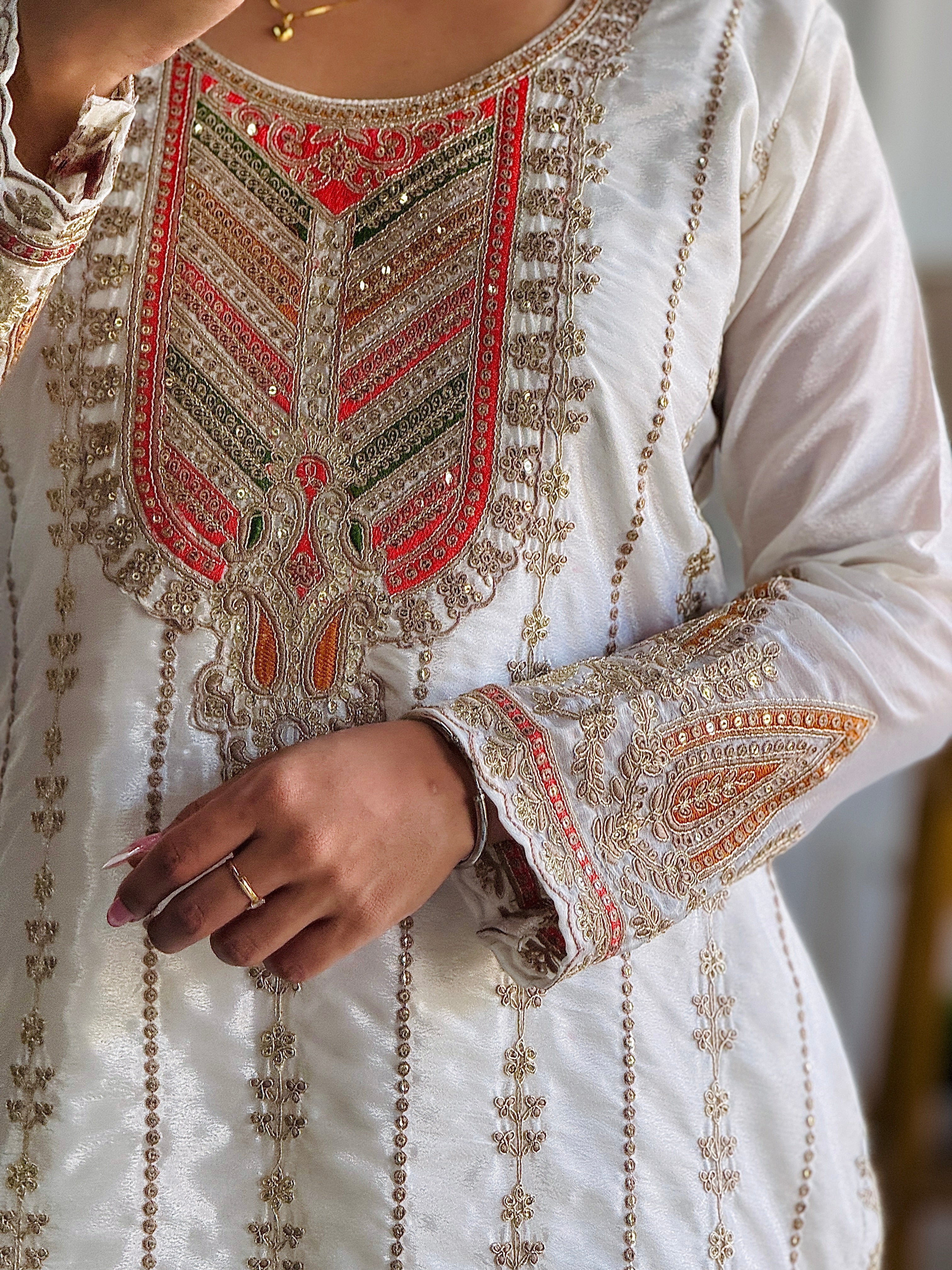 Designer Party Wear Top-Pent And Dupatta With Sequence Work