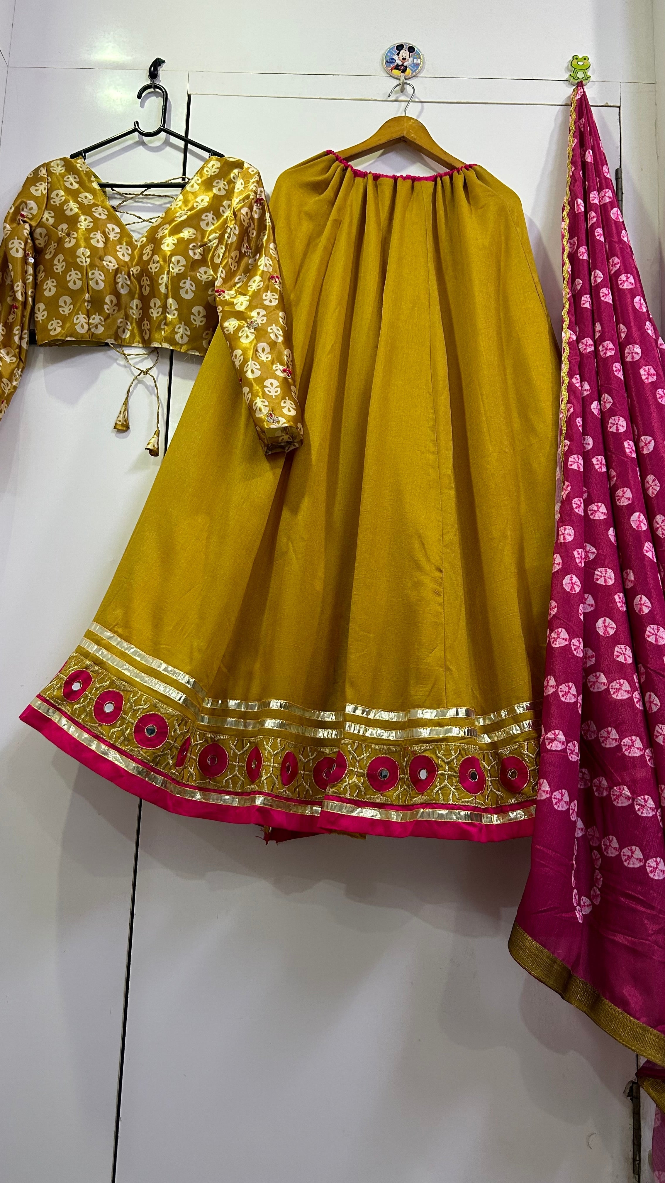 Designer Navratri Special Lehenga Choli With Thread & Real Mirror Work