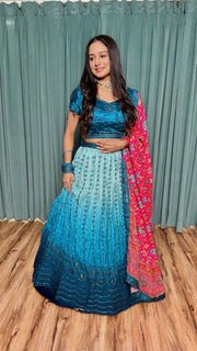 Party Wear Designer Lehenga Choli With Sequence & Thread Work