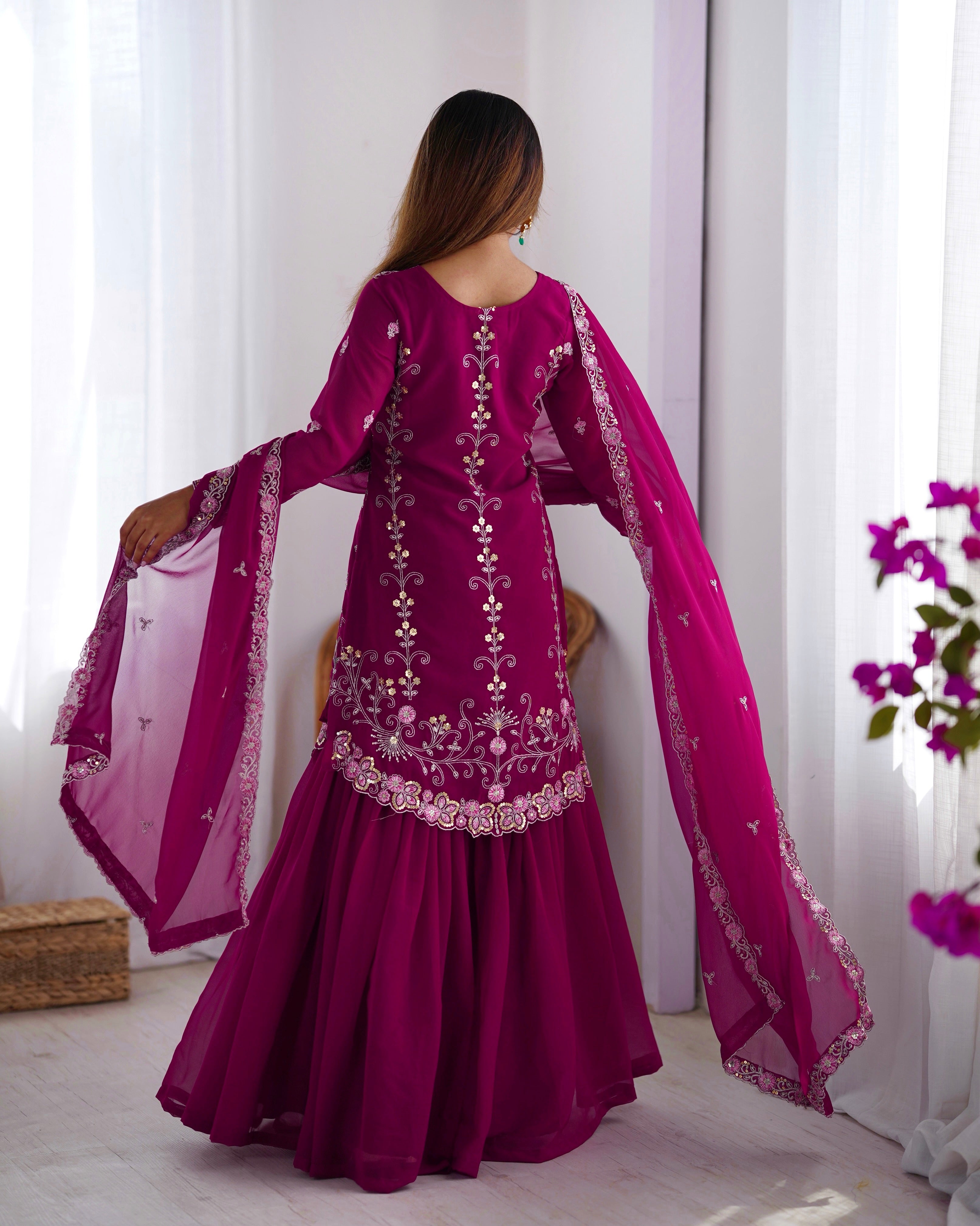 Party Wear Beautiful Top-Bottom And Fancy Dupatta