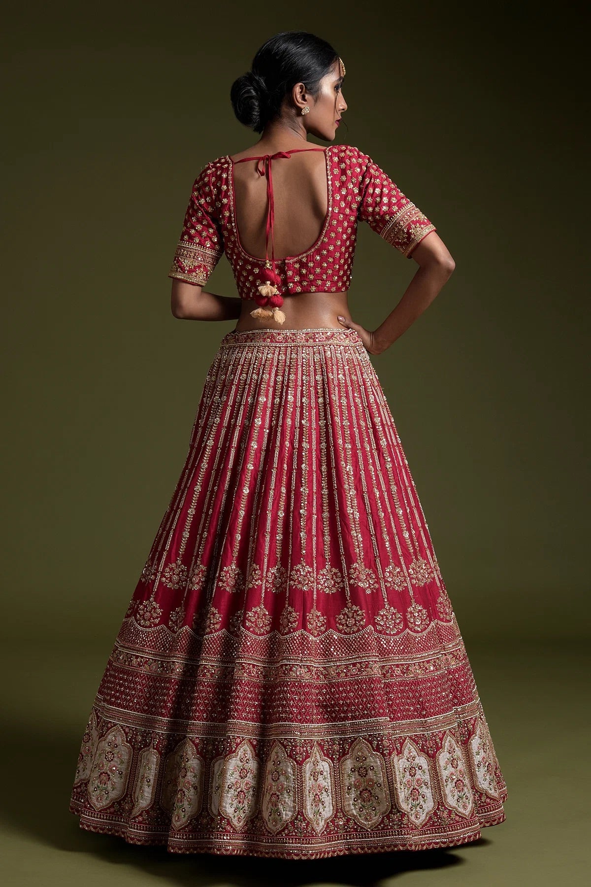 Beautiful Designer Lehenga Choli With Sequence, Dori & Thread Work