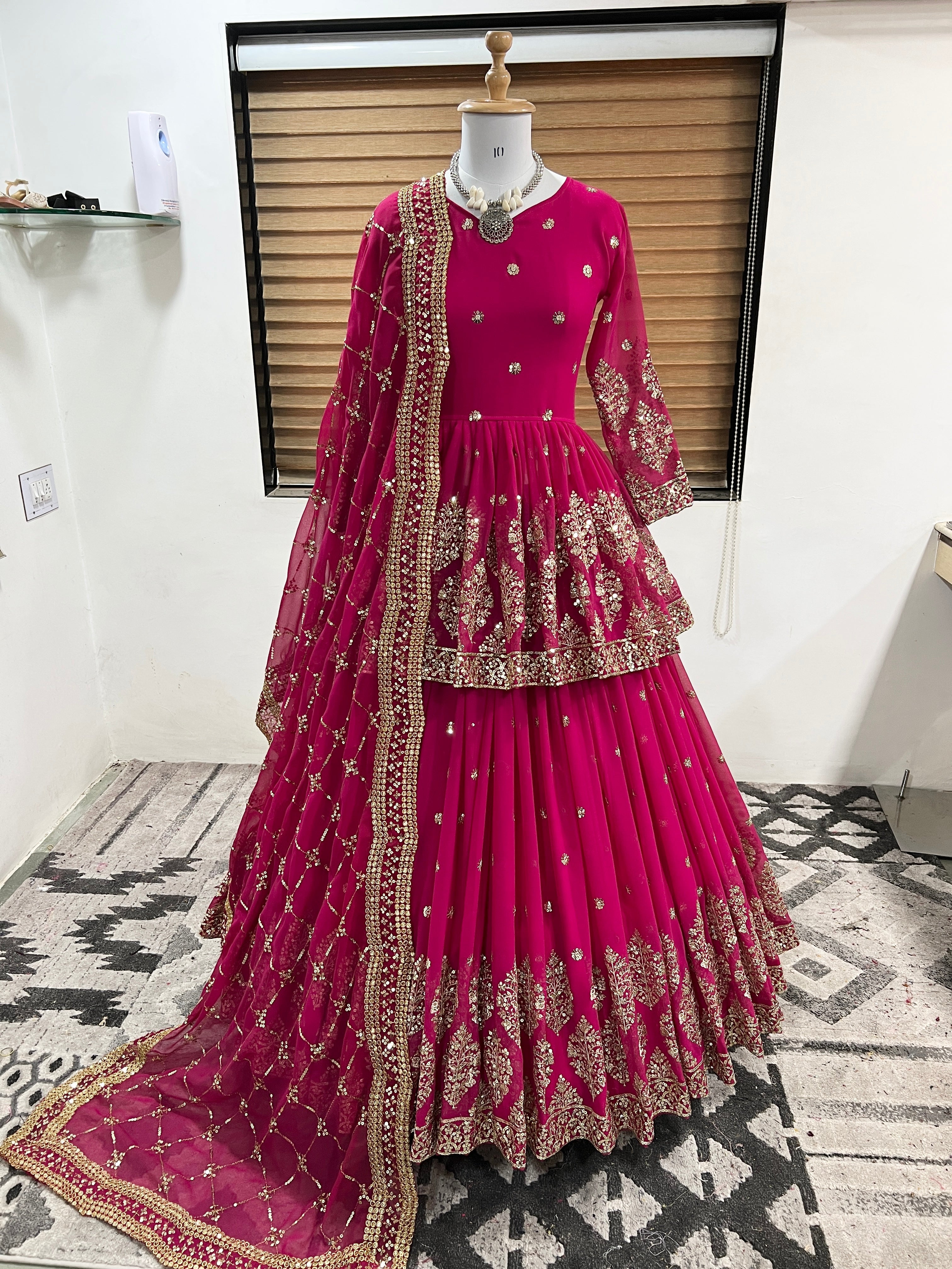 Beautiful Party Wear Top Lehenga And Dupatta