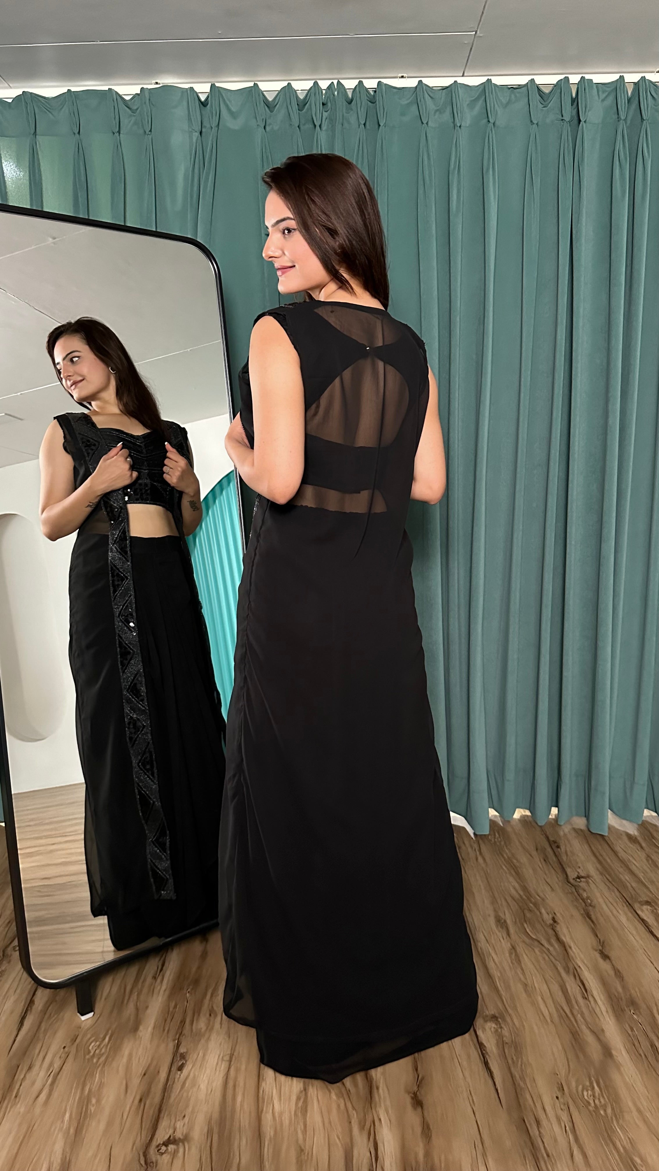 Party Wear Designer Top Bottom With Beautiful Shrug