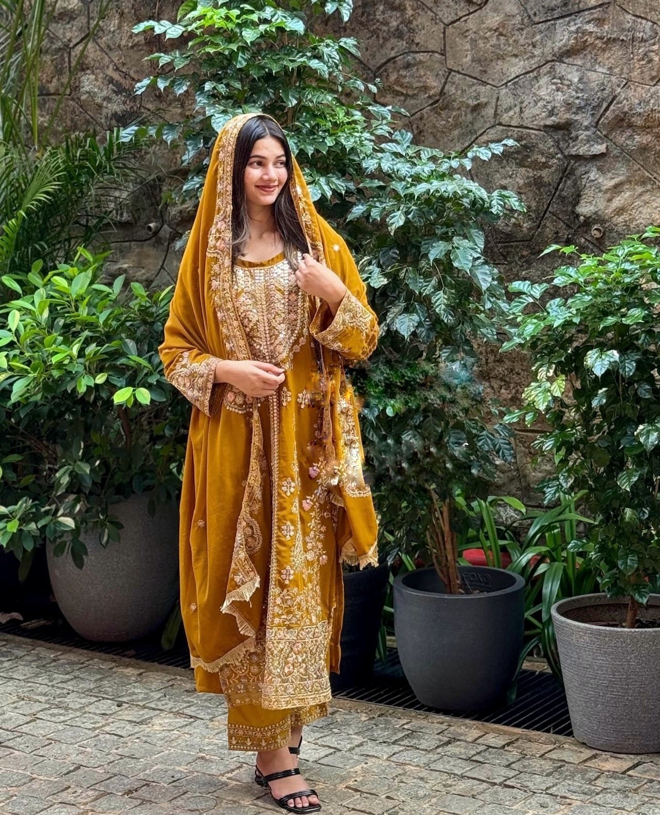 Fancy Top-Bottom And Dupatta With Heavy Embroidery Sequence Work