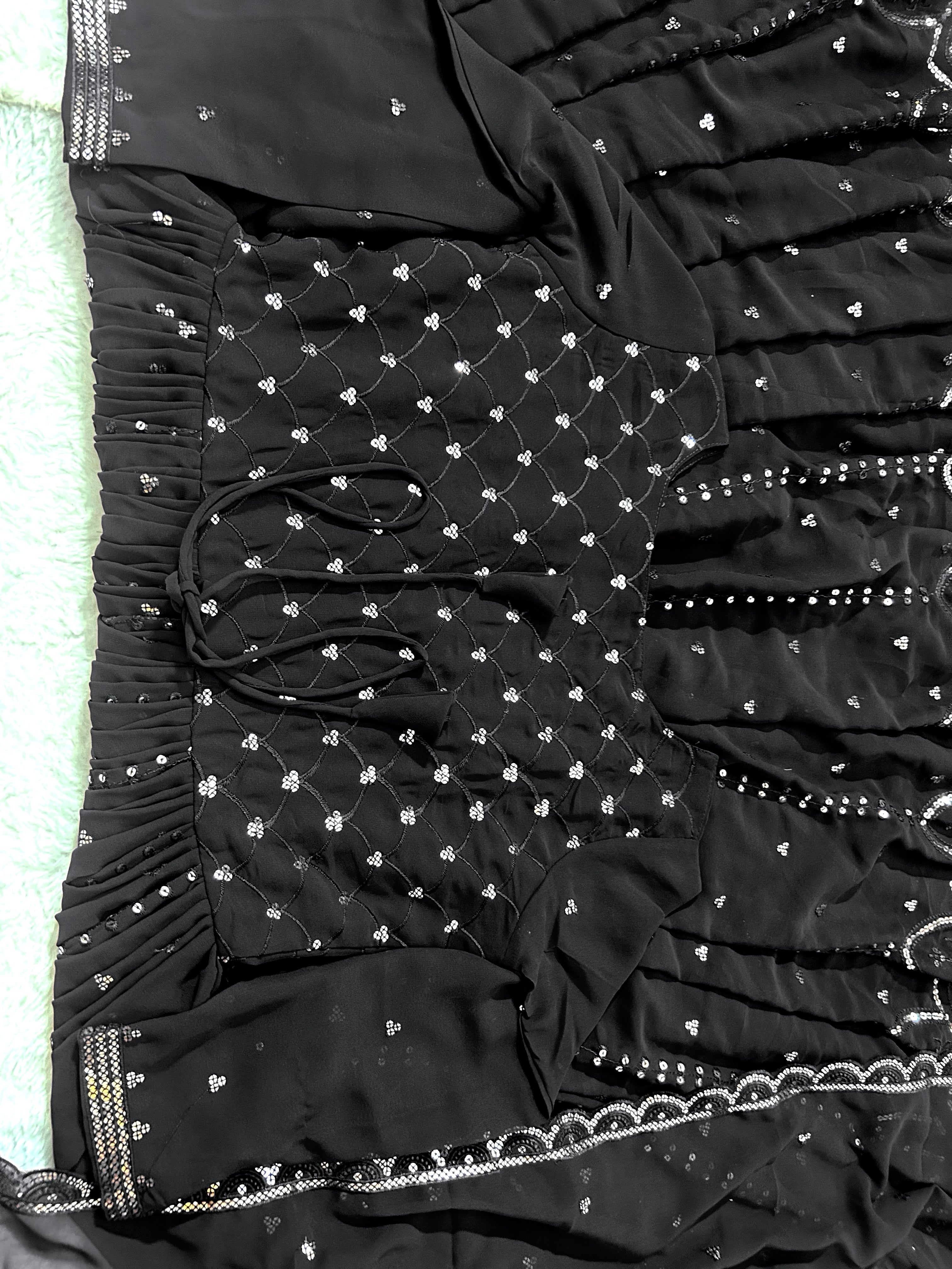 Designer Party Wear Anarkali Gown, Pent And Dupatta