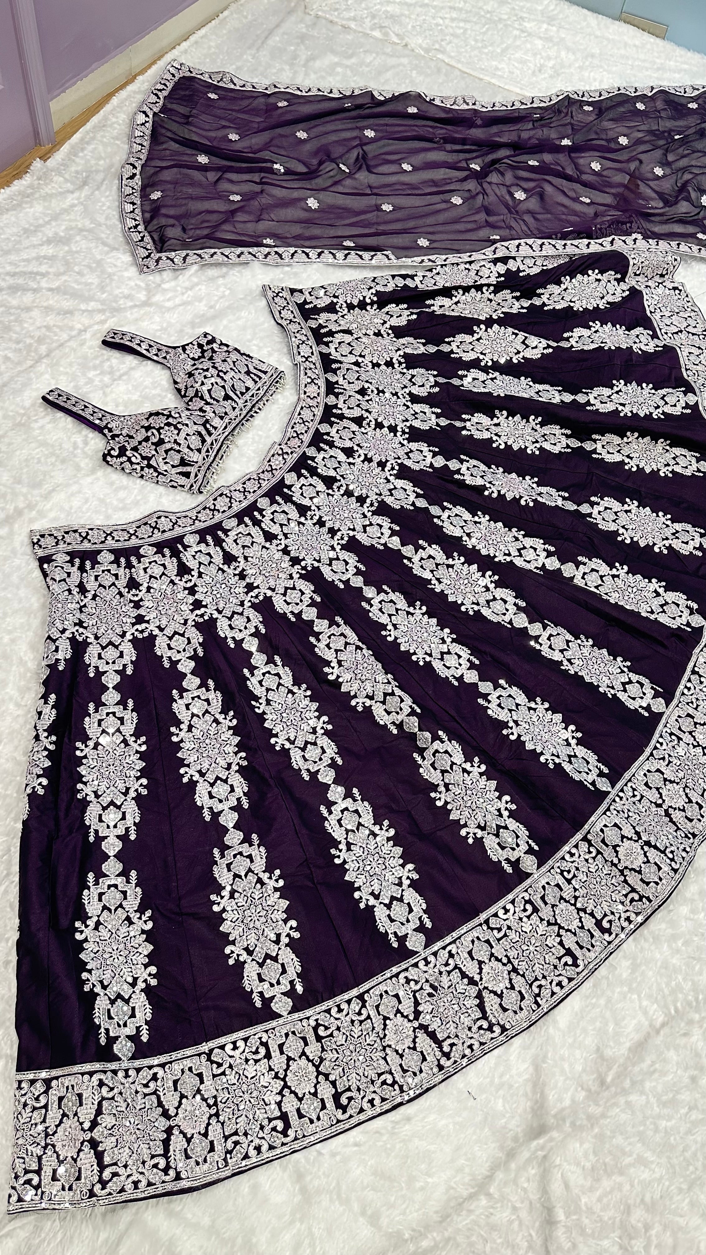 Party Wear Designer Lehenga Choli With Thread & Sequence Work
