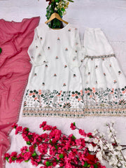 Party Wear Designer Top-Bottom And Dupatta