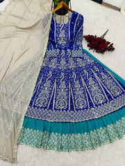 Designer Party Wear Look Fancy Style Top, Lehenga and Dupatta