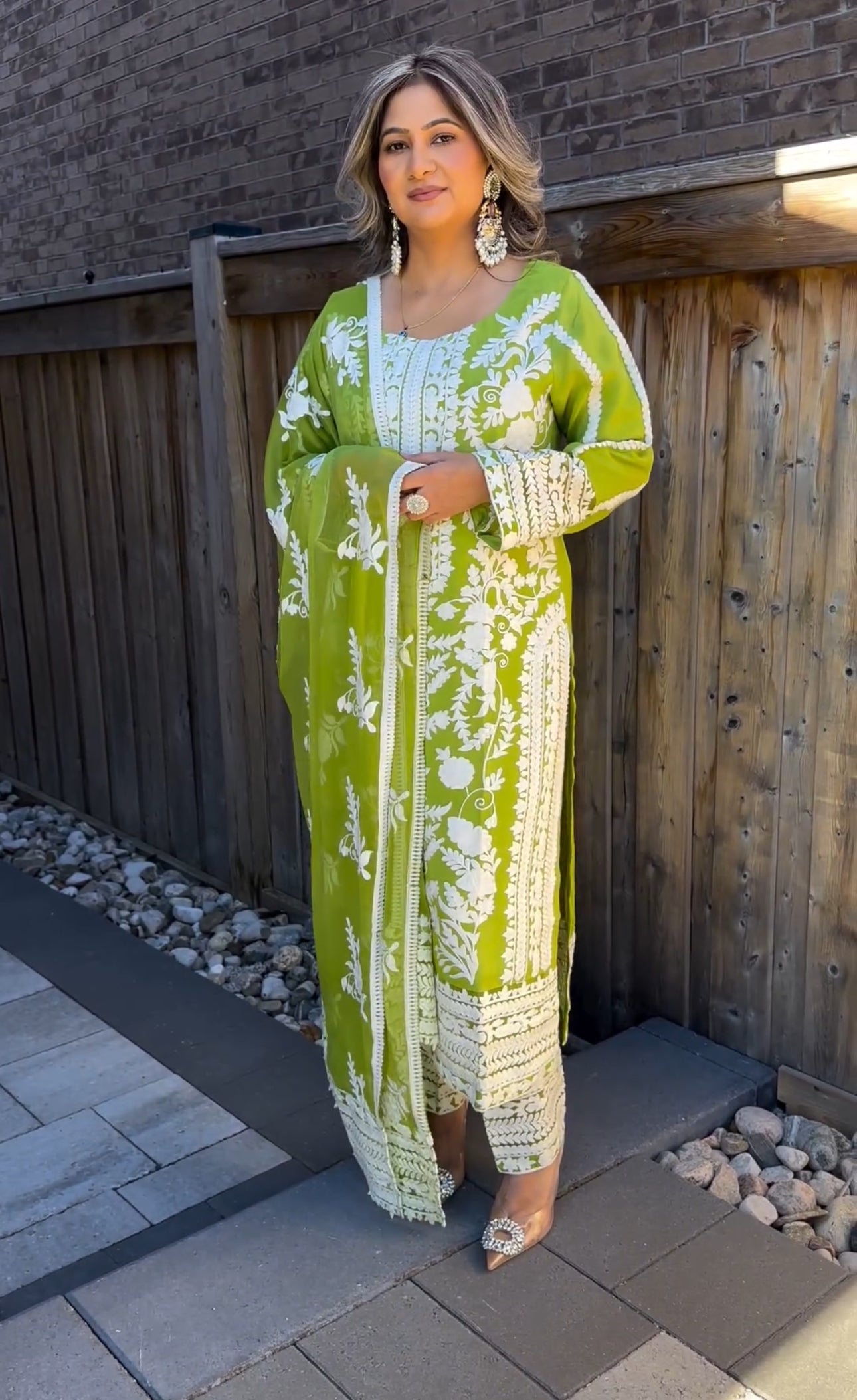 Designer Party Wear Top-Sarara And Dupatta With Embroidery Work