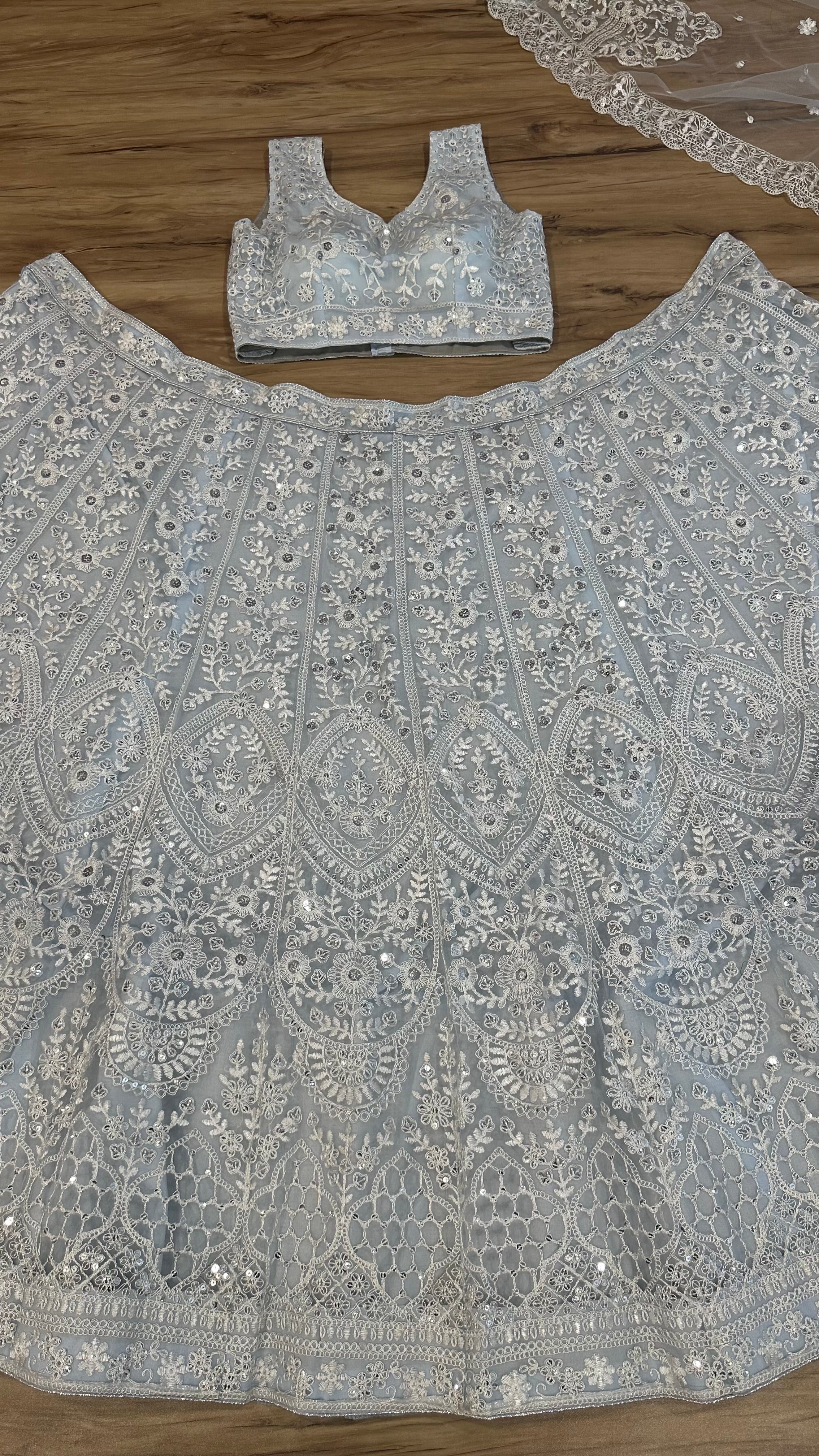 Party Wear Designer Lehenga Choli With Sequence & Thread Work