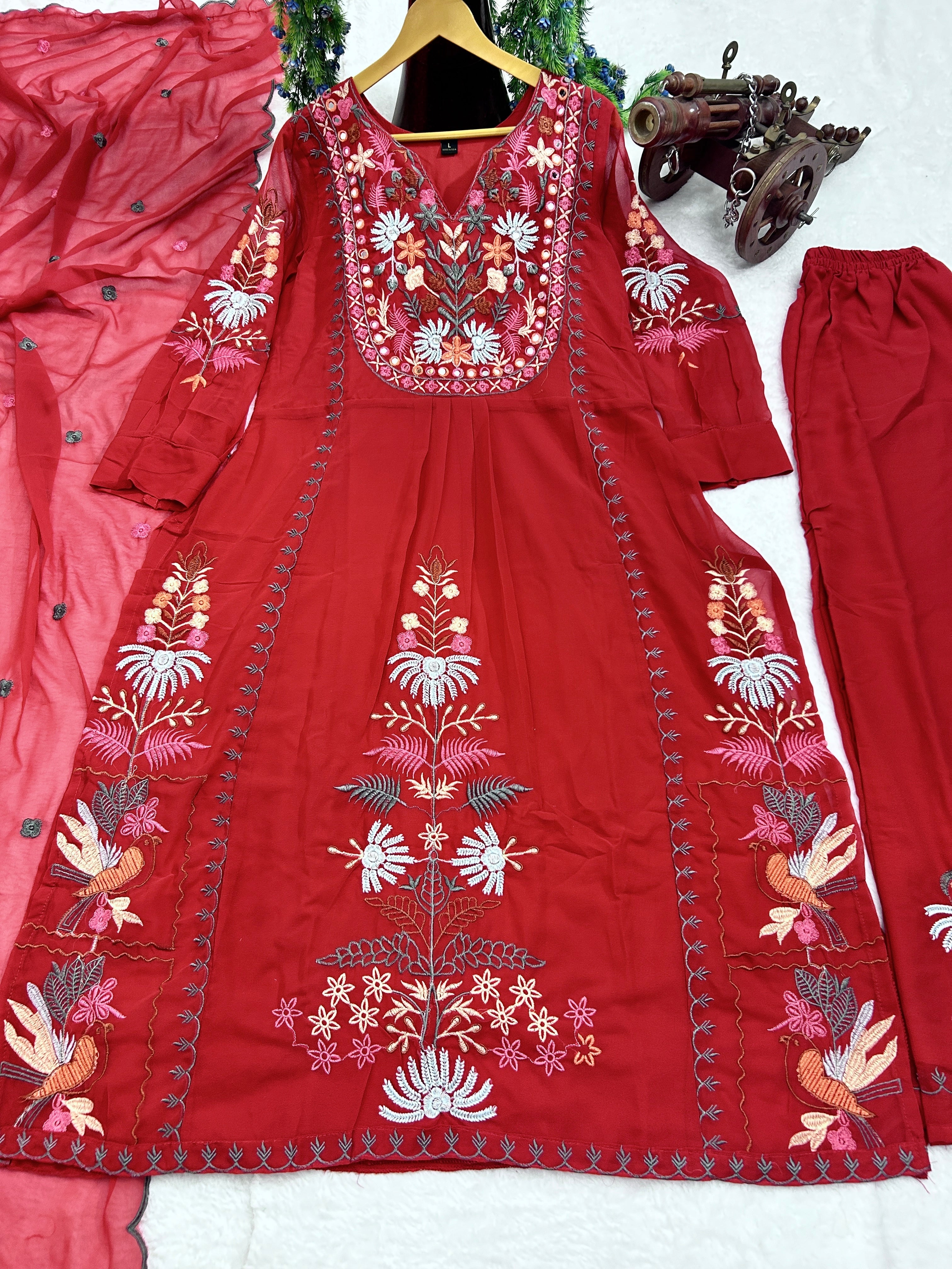 Party Wear Beautiful Top And Bottom With Dupatta