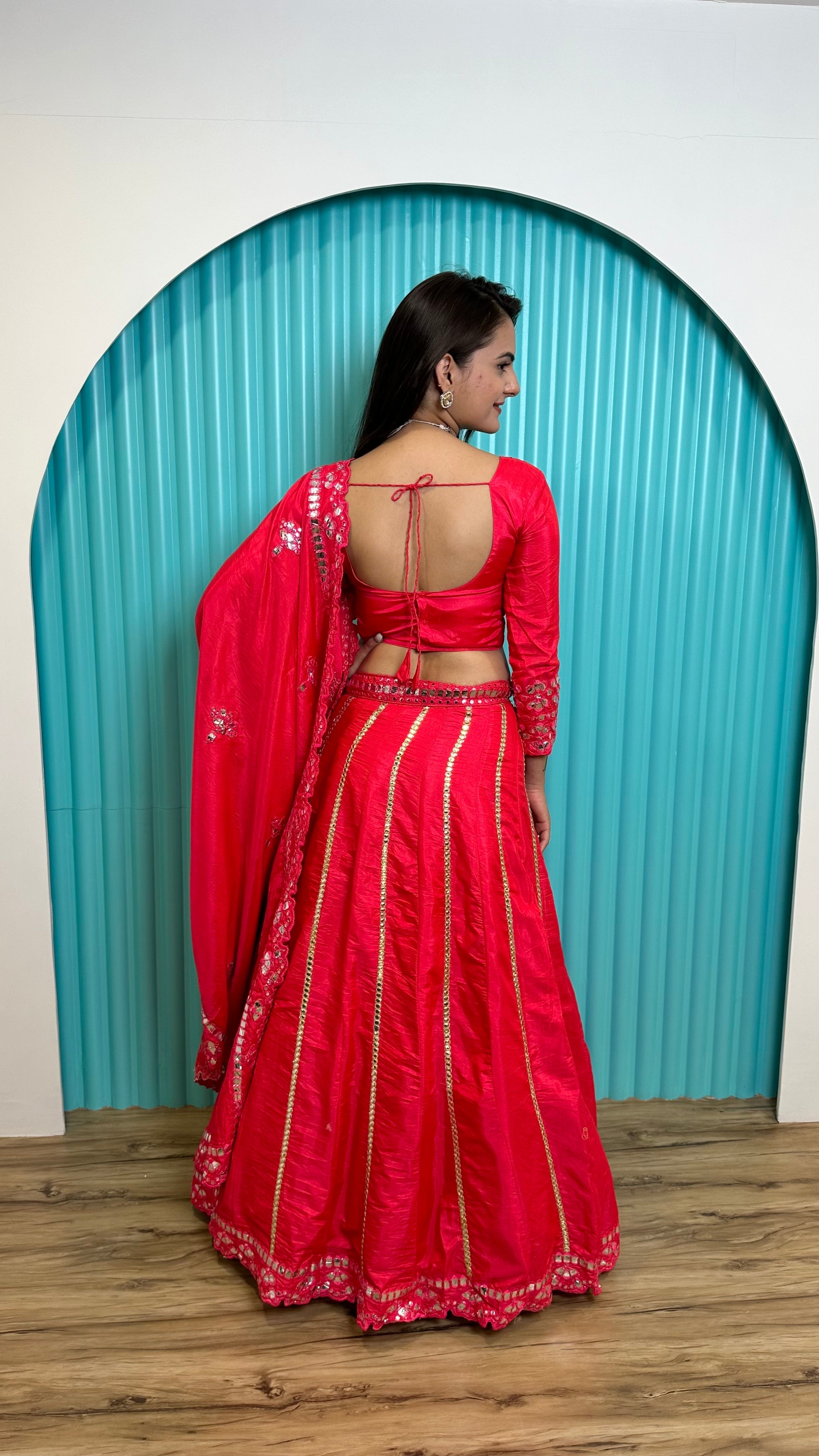 Designer Party Wear Lehenga Choli With Foil Paper Work
