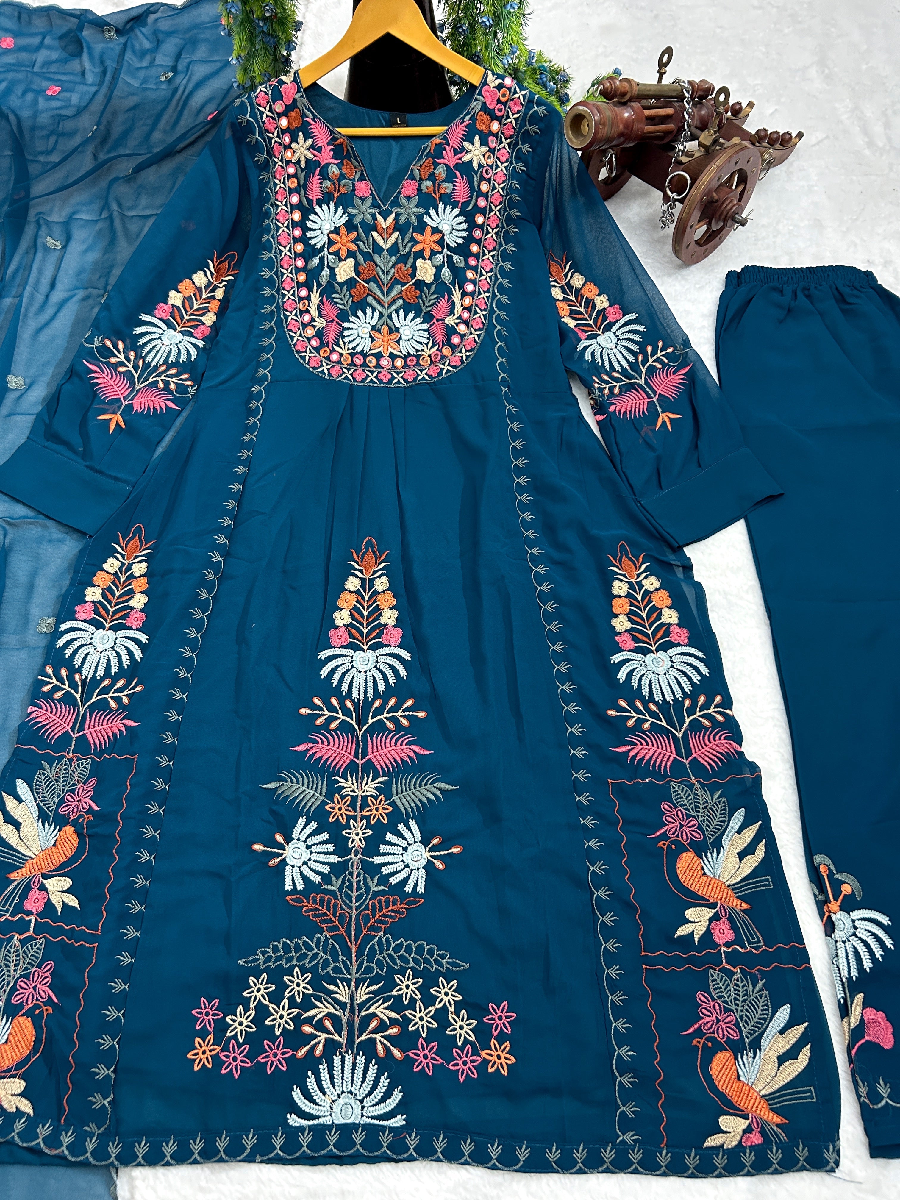 Party Wear Beautiful Top And Bottom With Dupatta