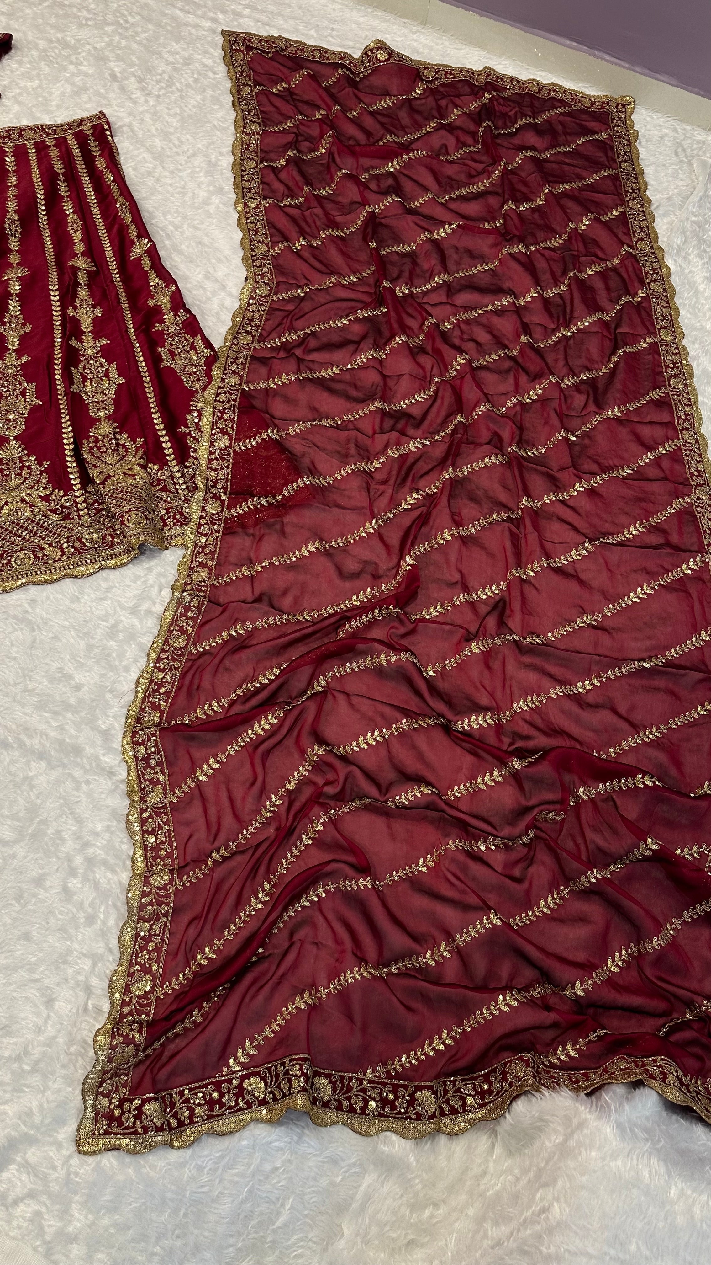 Party Wear Designer Lehenga With Sequence, Dori & Zari Work