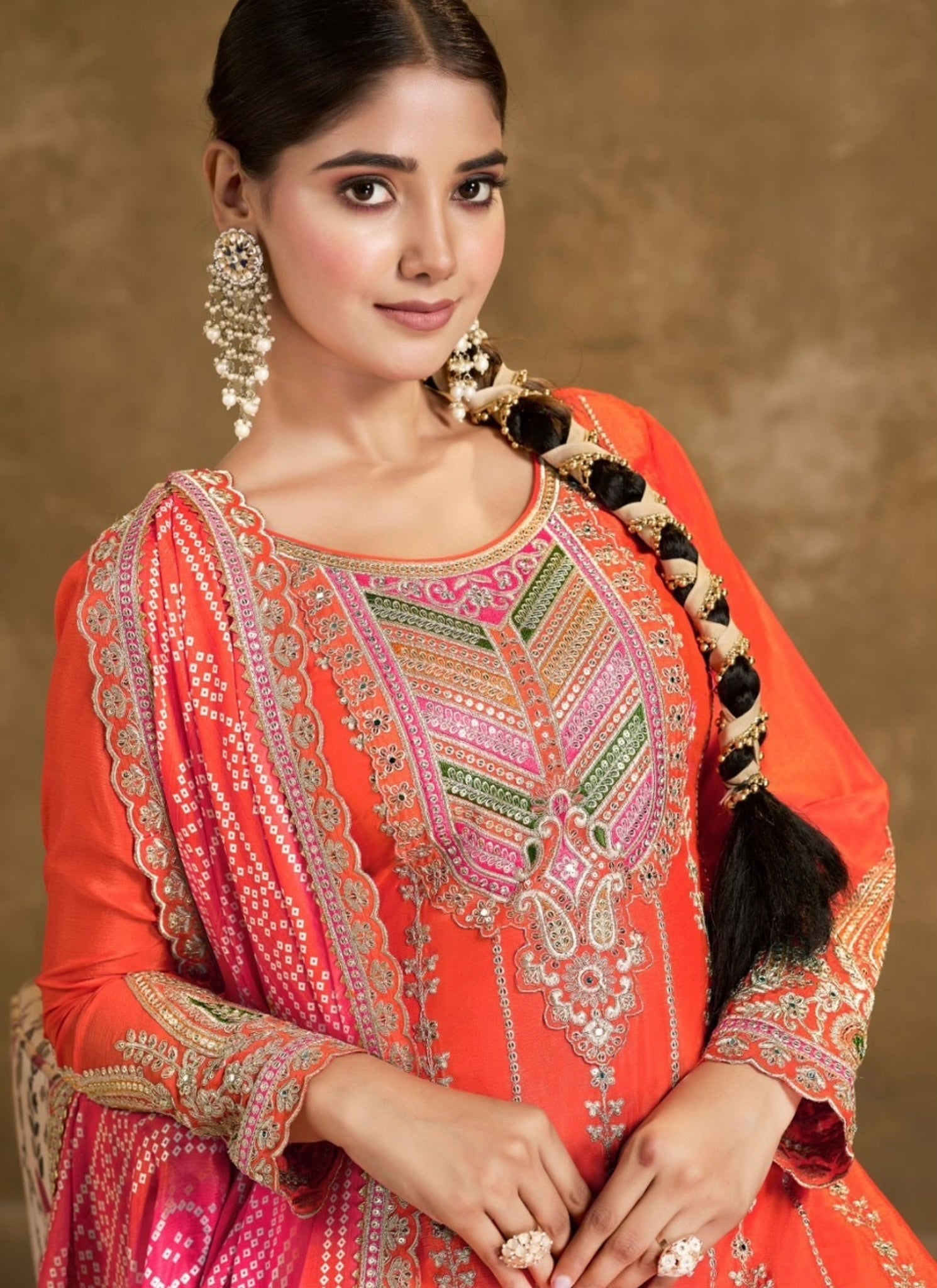 Designer Party Wear Top-Bottom And Beautiful Dupatta