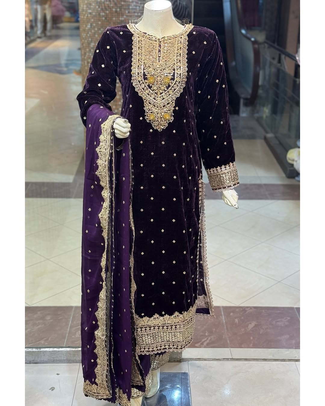 Designer Look Top-Dupatta And Bottom With Heavy Embroidery Sequence Work