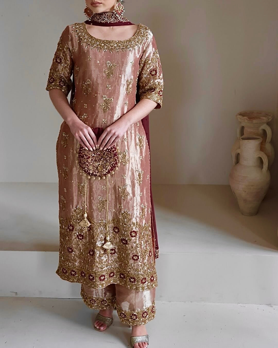 Designer Party Wear Top-Bottom And Beautiful Dupatta